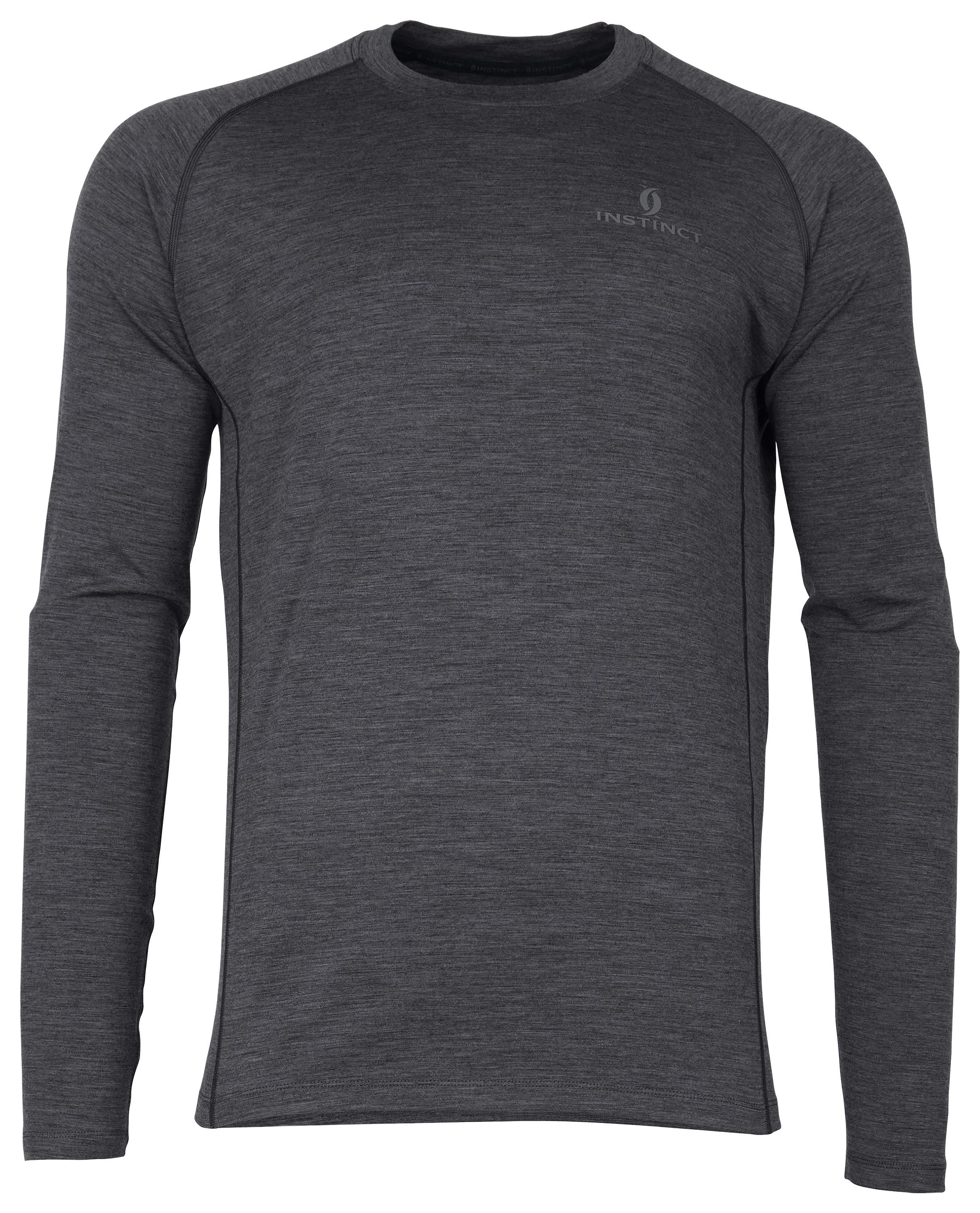 Cabela's Instinct Merino Wool Crew-Neck Long-Sleeve T-Shirt for Men - Flint - 3XL