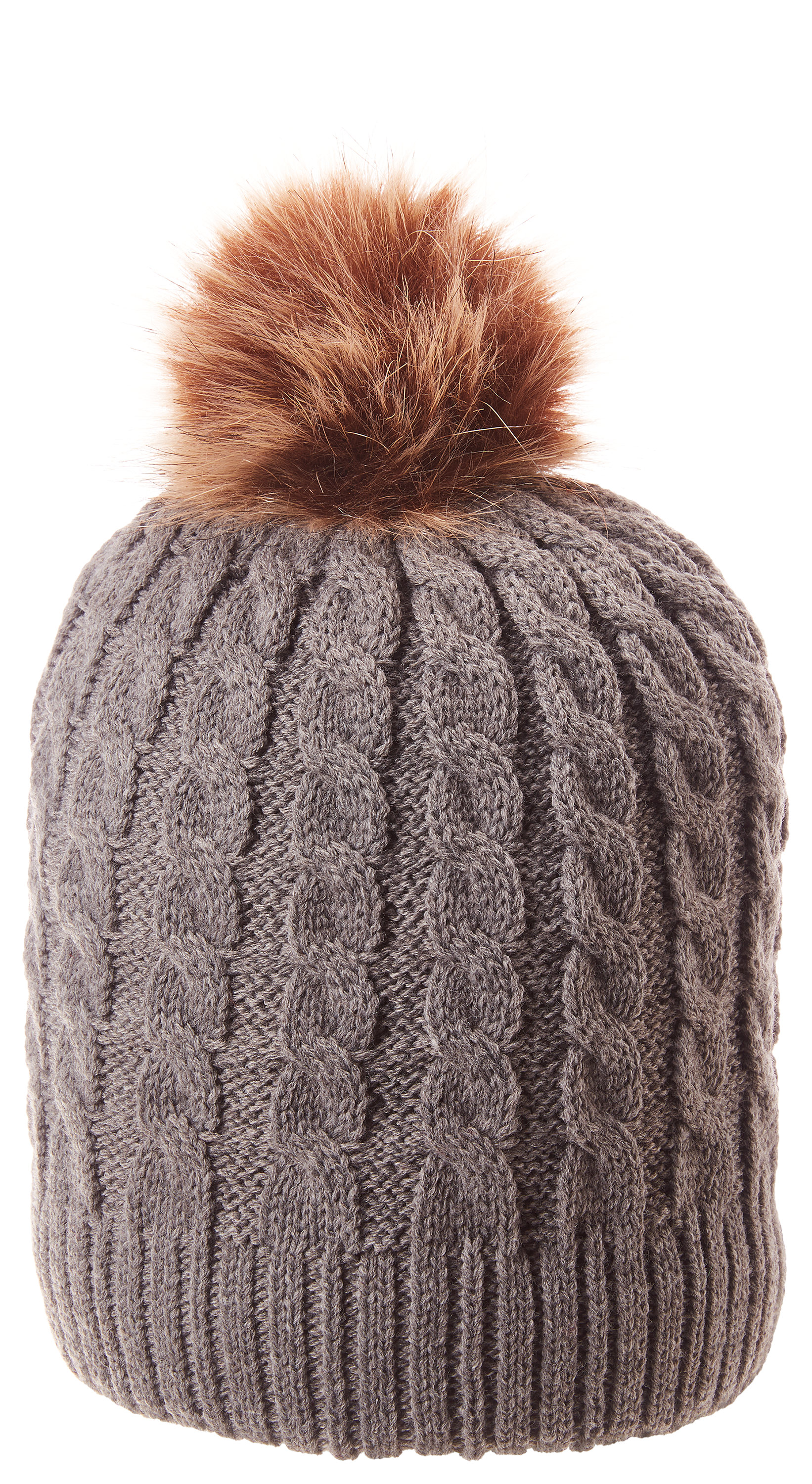 DORFMAN PACIFIC Cable Pom Beanie for Ladies