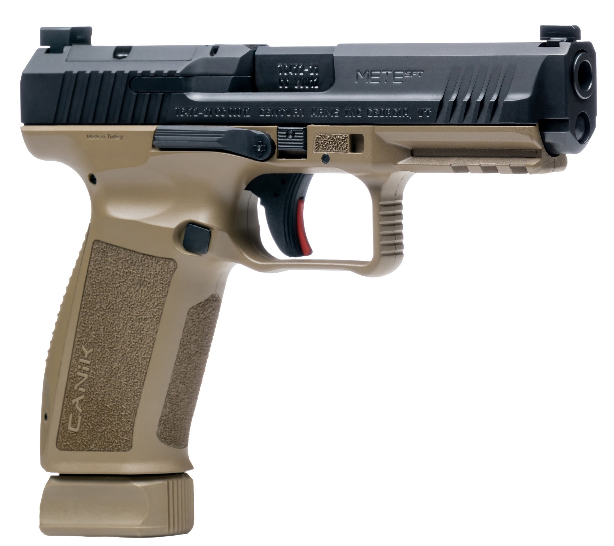 Image of Canik METE SFT Semi-Auto Pistol - Black Cerakote - FDE Polymer - 18 + 1