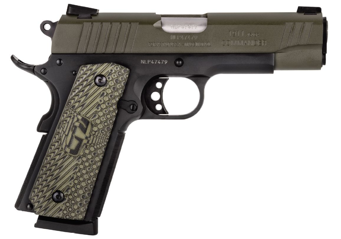 Taurus 1911 Commander Semi-Auto Pistol with VZ Grips - Cerakote Mil-Spec Green - Taurus