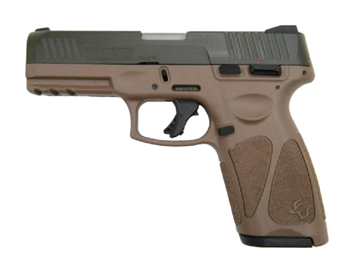 Taurus G3 Full Size SemiAuto Pistol  Olive Drab Green Cerakote  Coyote Brown  17  1