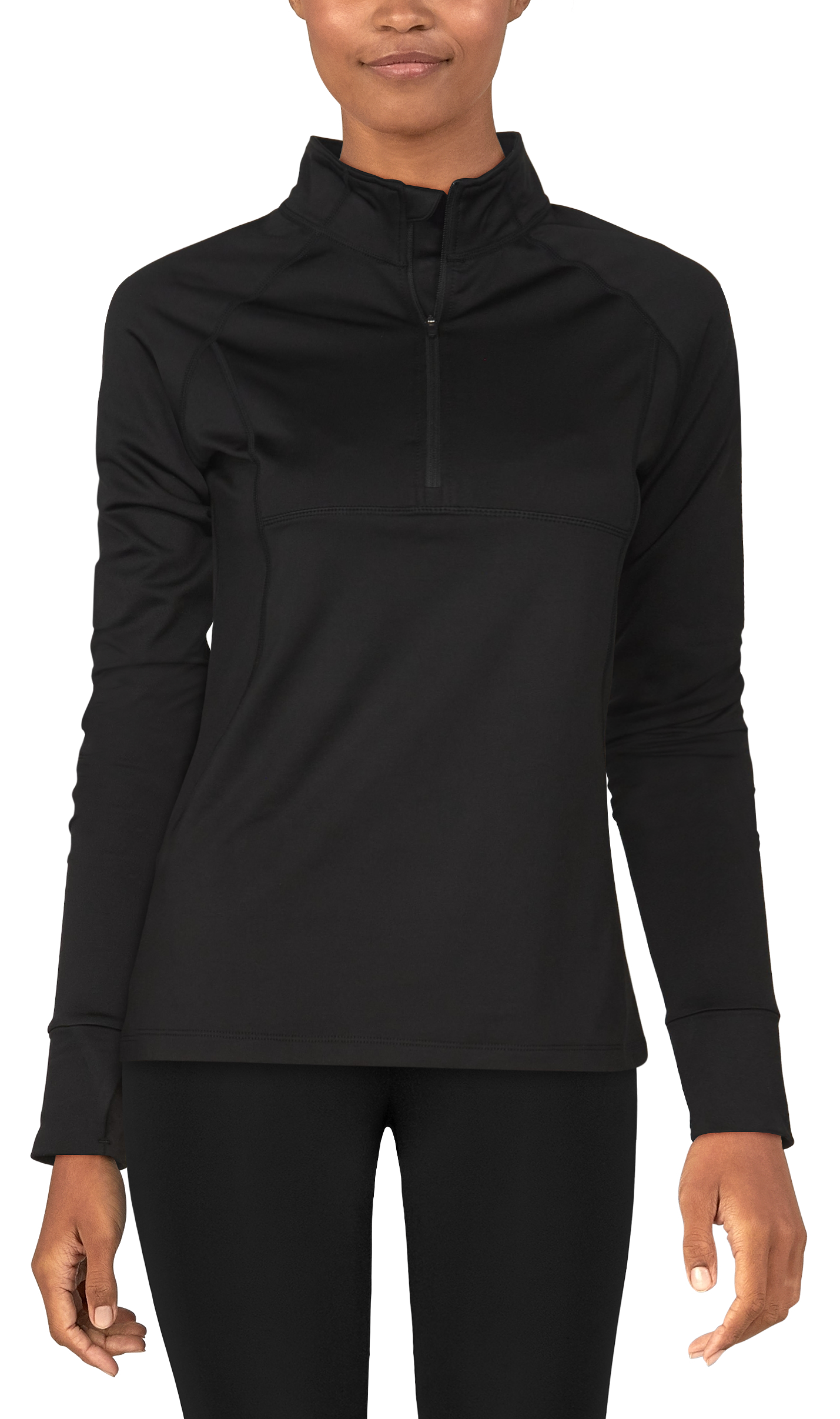 NATURAL REFLECTIONS Frostproof Base Layer Quarter-Zip Long-Sleeve Pullover