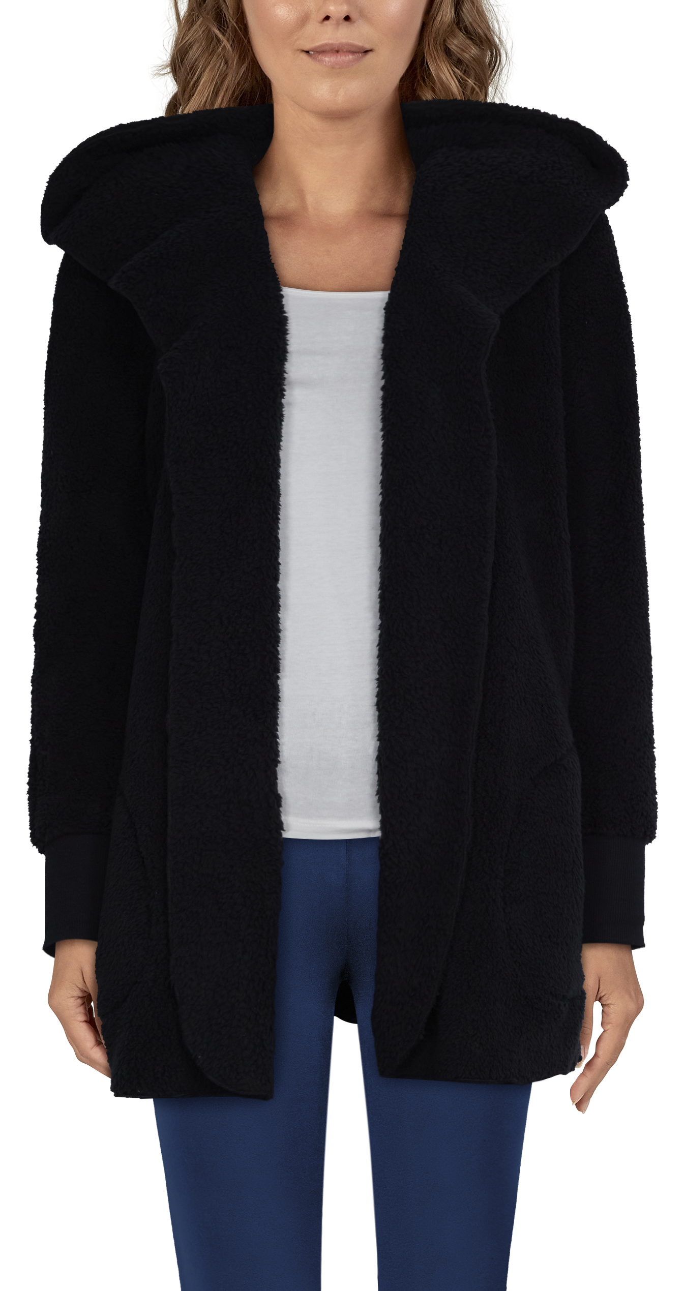 Natural Reflections Cozy Hooded Long-Sleeve Cardigan for Ladies - Anthracite - XXL product image