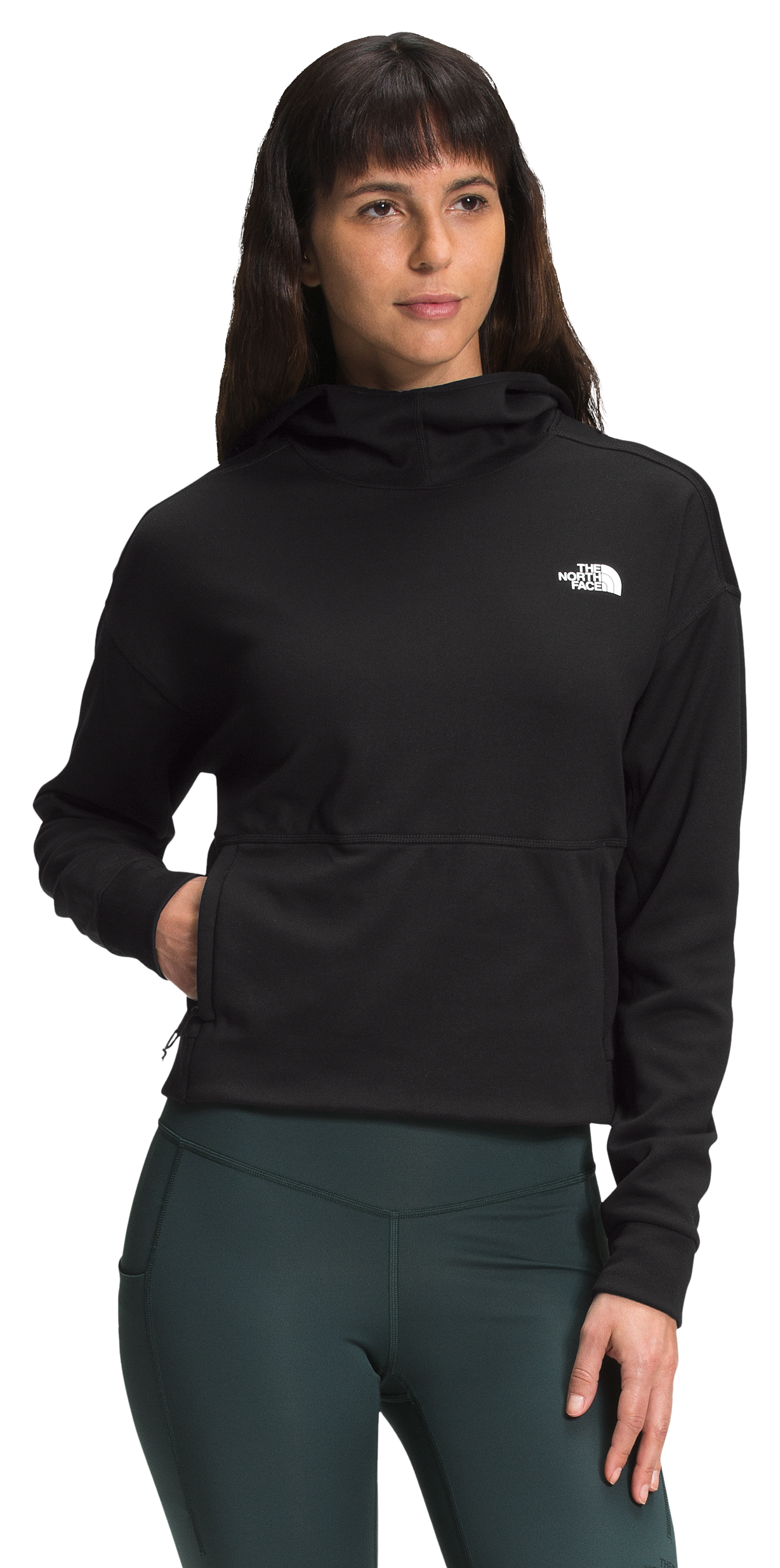 The North Face Canyonlands Long-Sleeve Crop Hoodie for Ladies - TNF Black - M