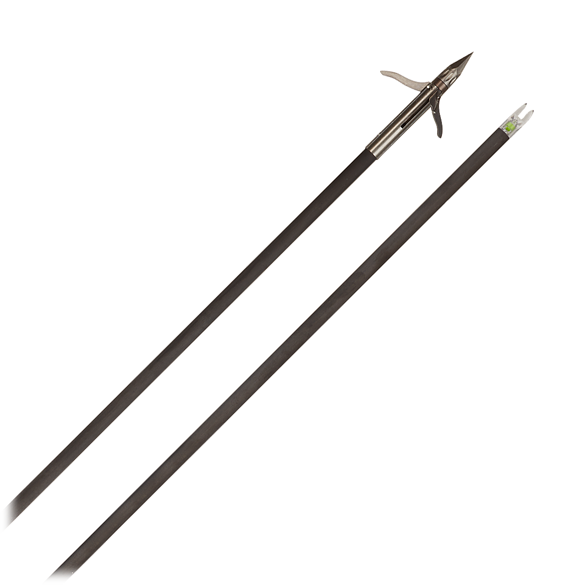  FeraDyne Muzzy Bowfishing Lighted Carbon Composite Fish Arrows  with Iron Barb 3-Blade with Bottle Slide Installed (1339-CBS) : Sports &  Outdoors