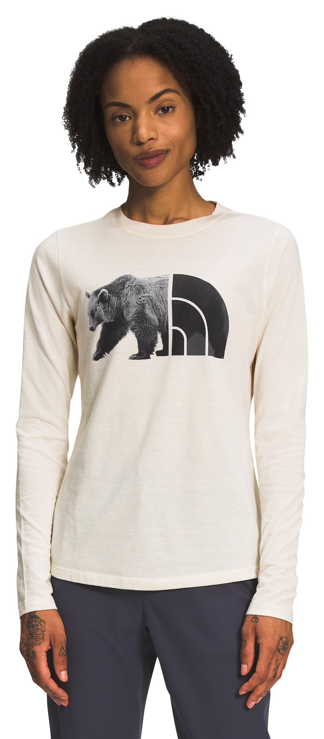 THE NORTH FACE Tri-Blend Bear Long-Sleeve T-Shirt for Ladies