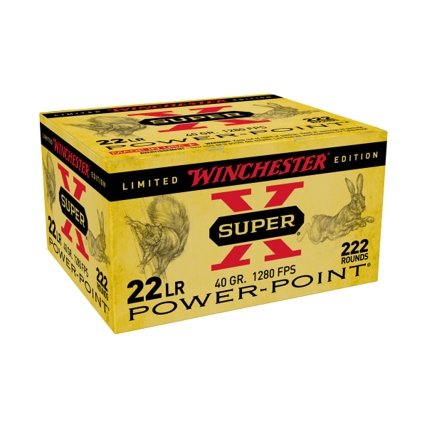 Winchester Super-X Power-Point Copper Plated Hollow Point Rimfire Ammo