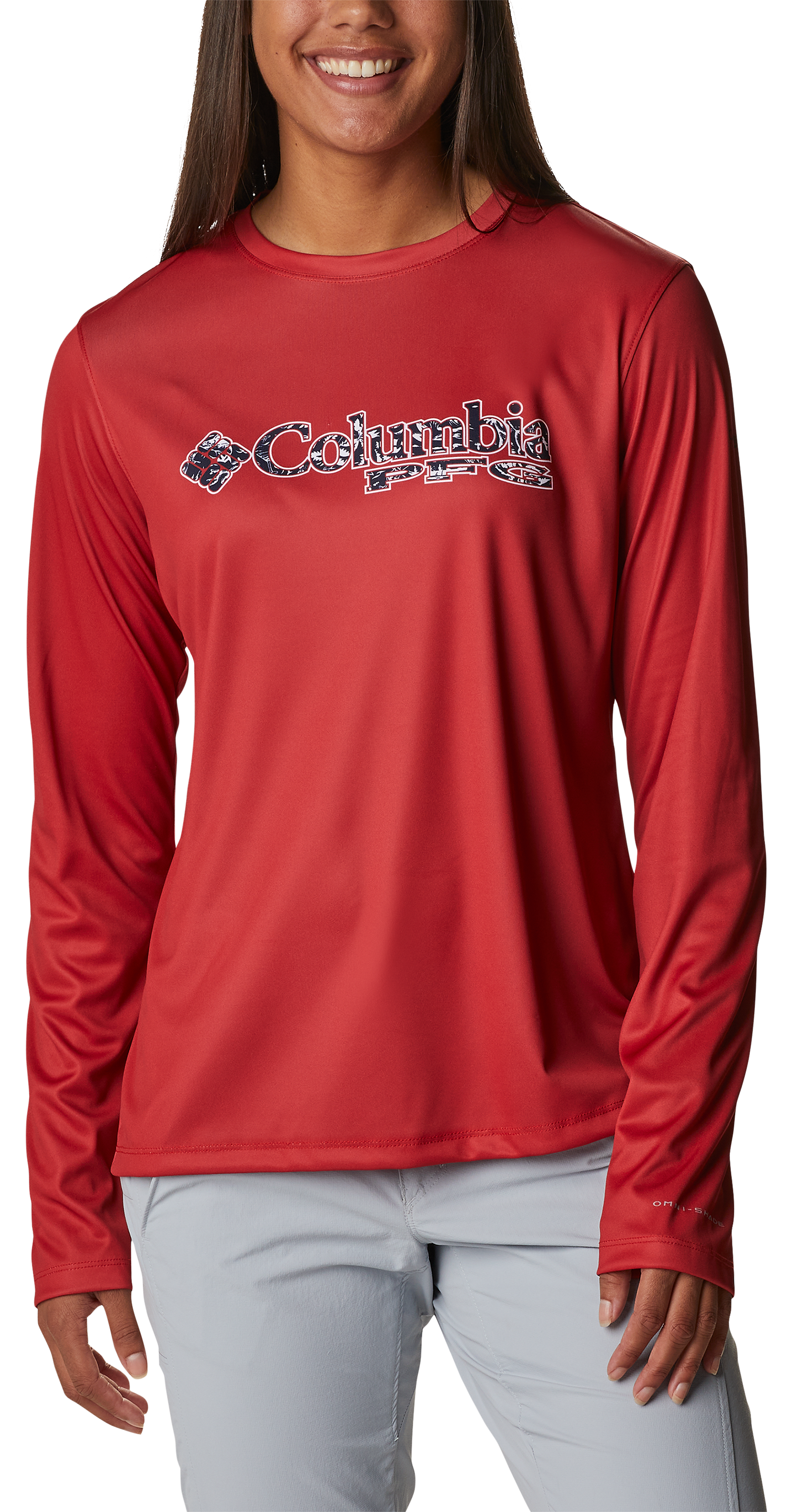 COLUMBIA Tidal Tee PFG Stacked Logo Long-Sleeve Shirt for Ladies