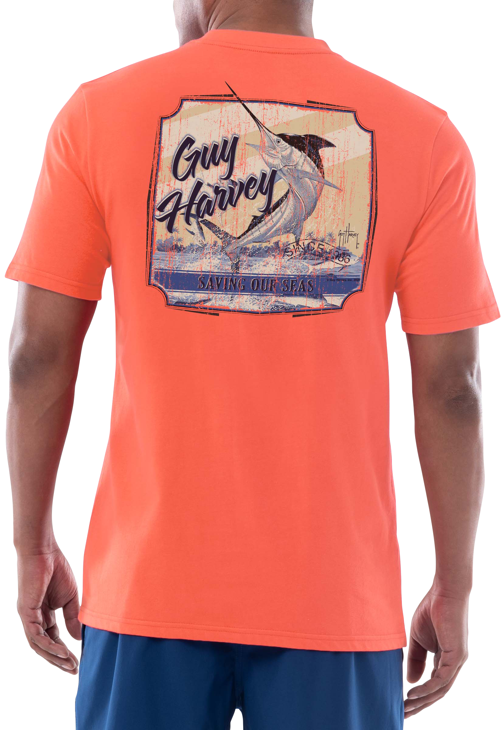 GUY HARVEY Saving Our Seas Short-Sleeve T-Shirt for Men