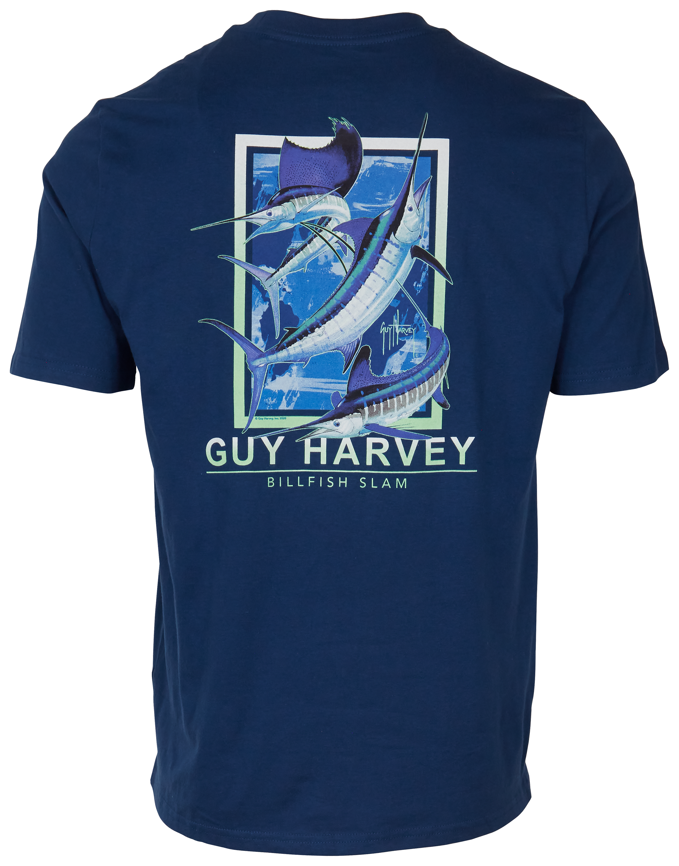 Guy Harvey Billfish Slam Short-Sleeve Pocket T-Shirt for Men