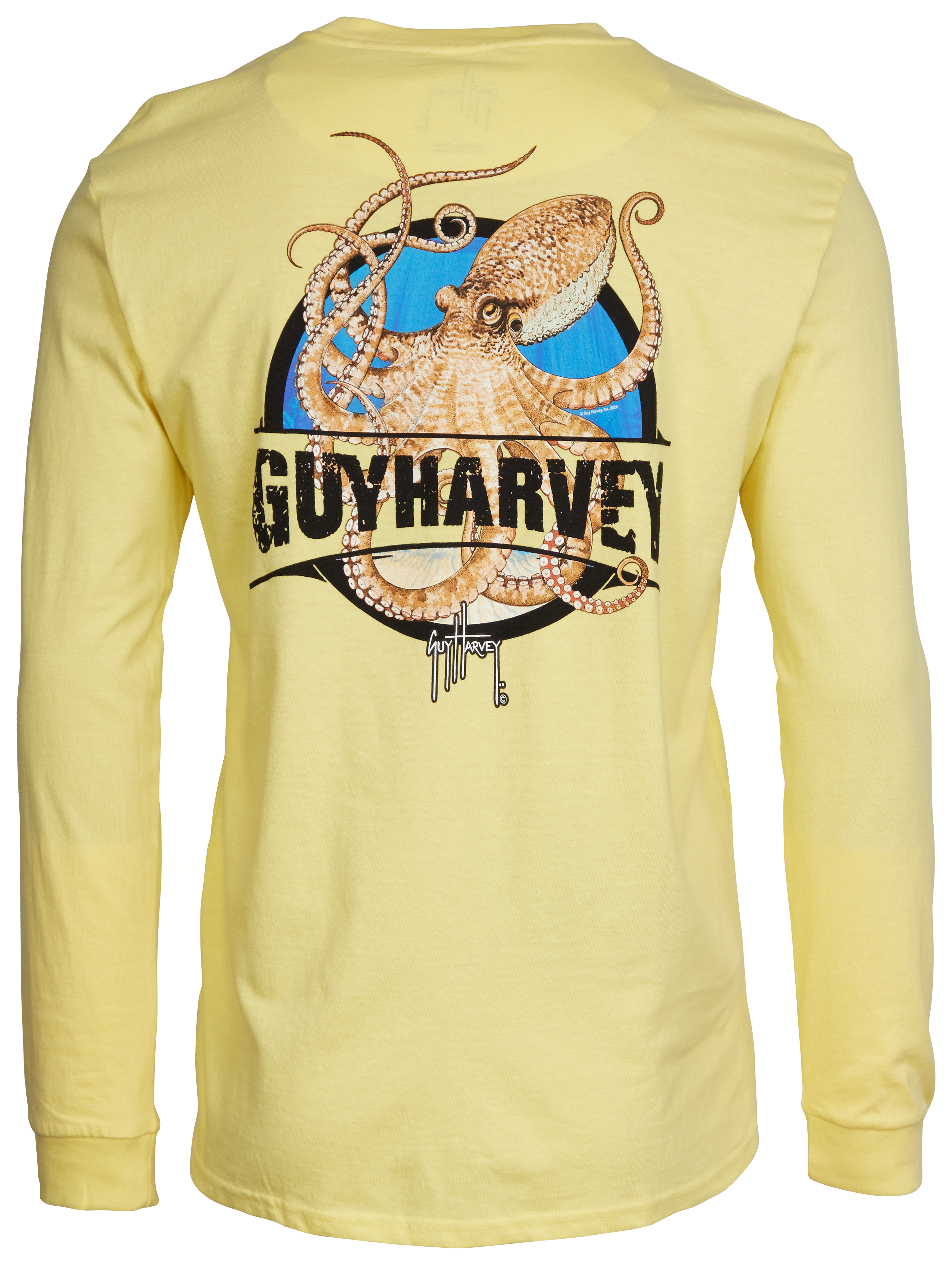 Guy Harvey Octopus Long-Sleeve T-Shirt for Men