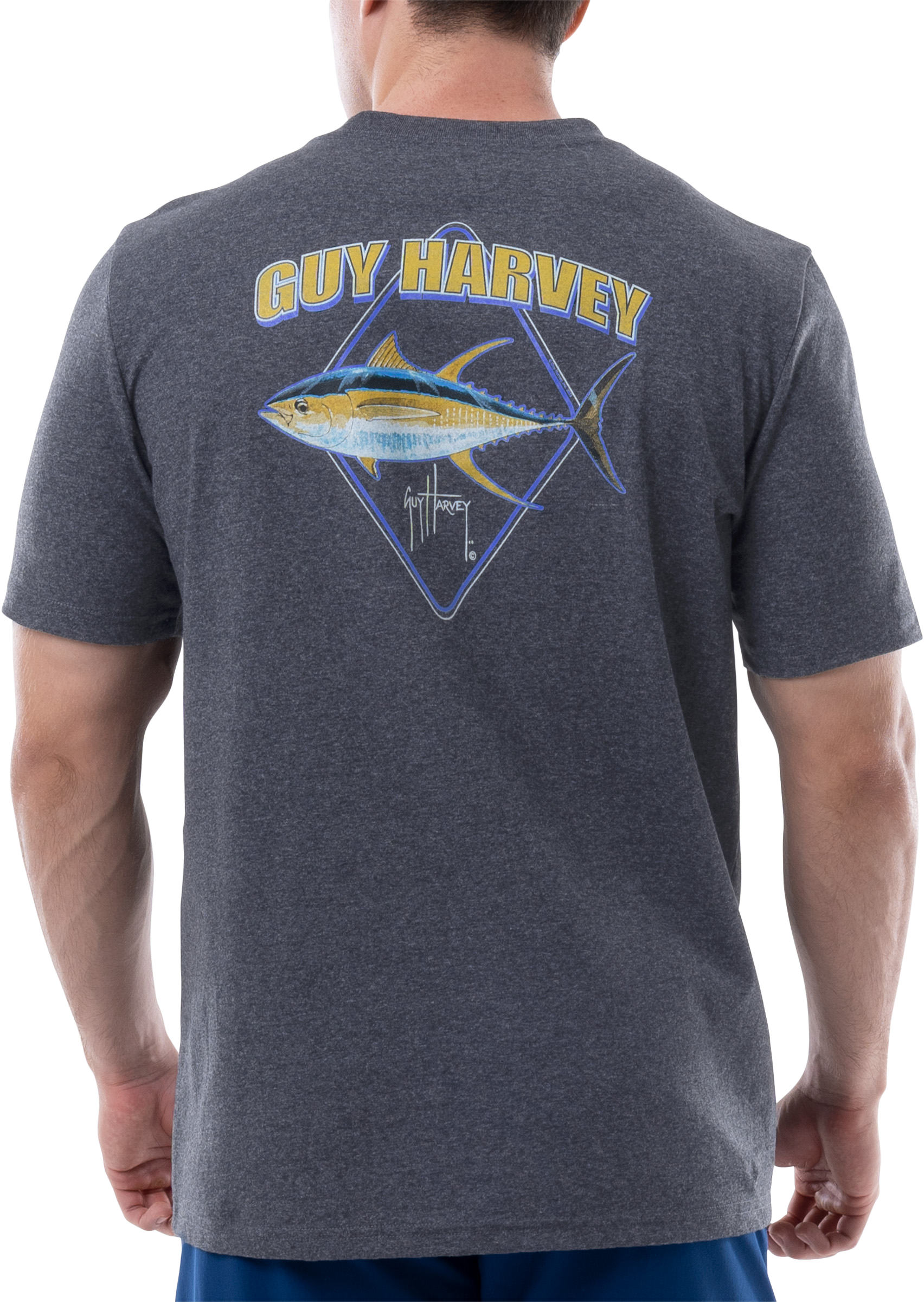 GUY HARVEY Diamond Tuna Short-Sleeve T-Shirt for Men