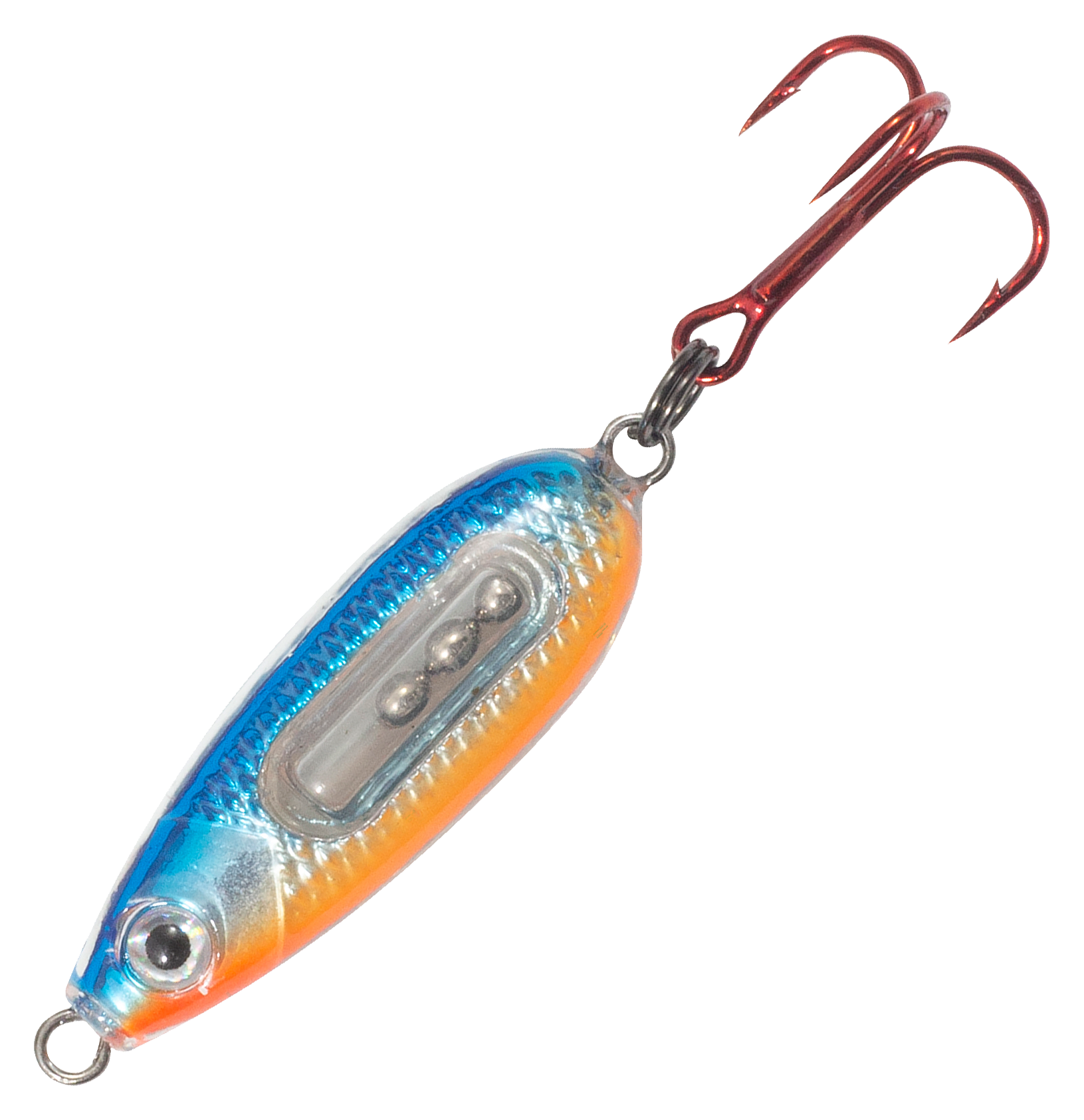 Northland Fishing Tackle Glass Buck-Shot Spoon - 3/32 oz - Hot Blue Chub