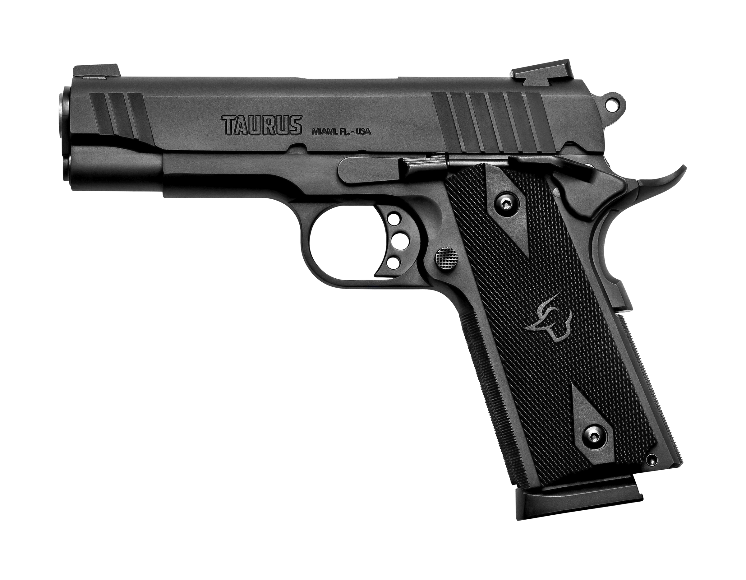 Image of Taurus 1911 Commander Semi-Auto Pistol with Double-Diamond Grips