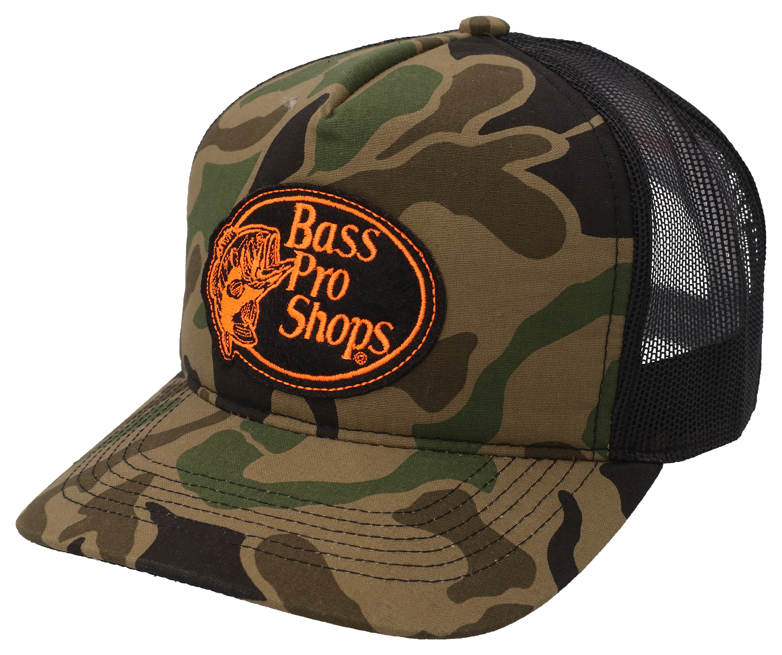 Bass Pro Shop Men's Trucker Hat Mesh Cap - Adjustable Snapback