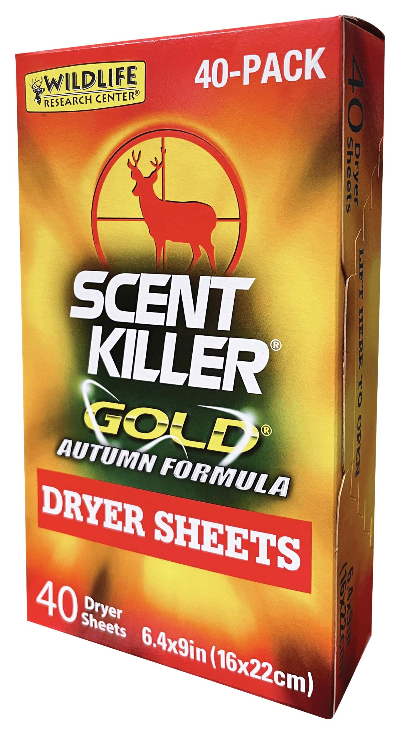 WILDLIFE RESEARCH Center Scent Killer Gold Autumn Formula Dryer Sheets