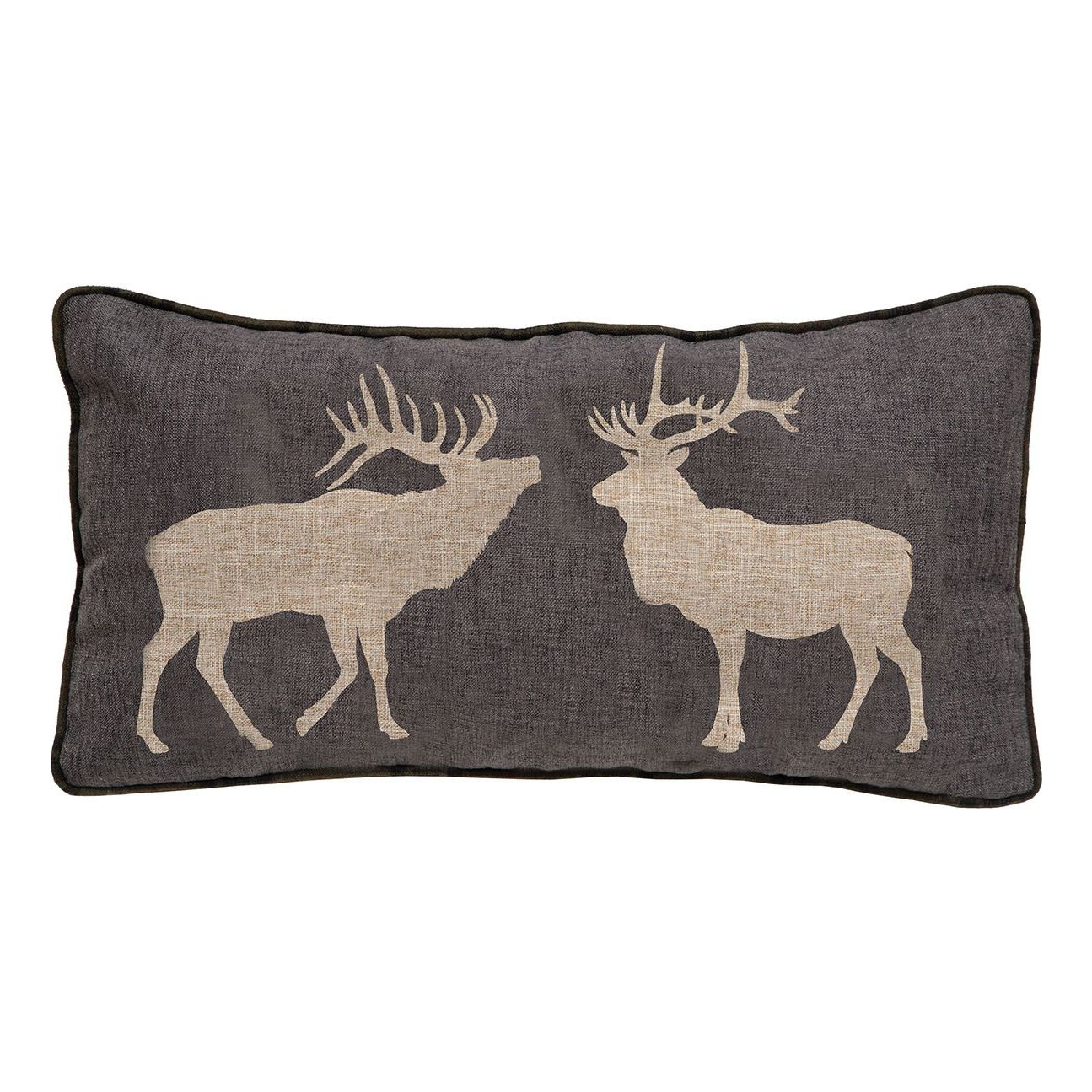 Image of Carstens Inc. 2-Elk Decorative Accent Pillow