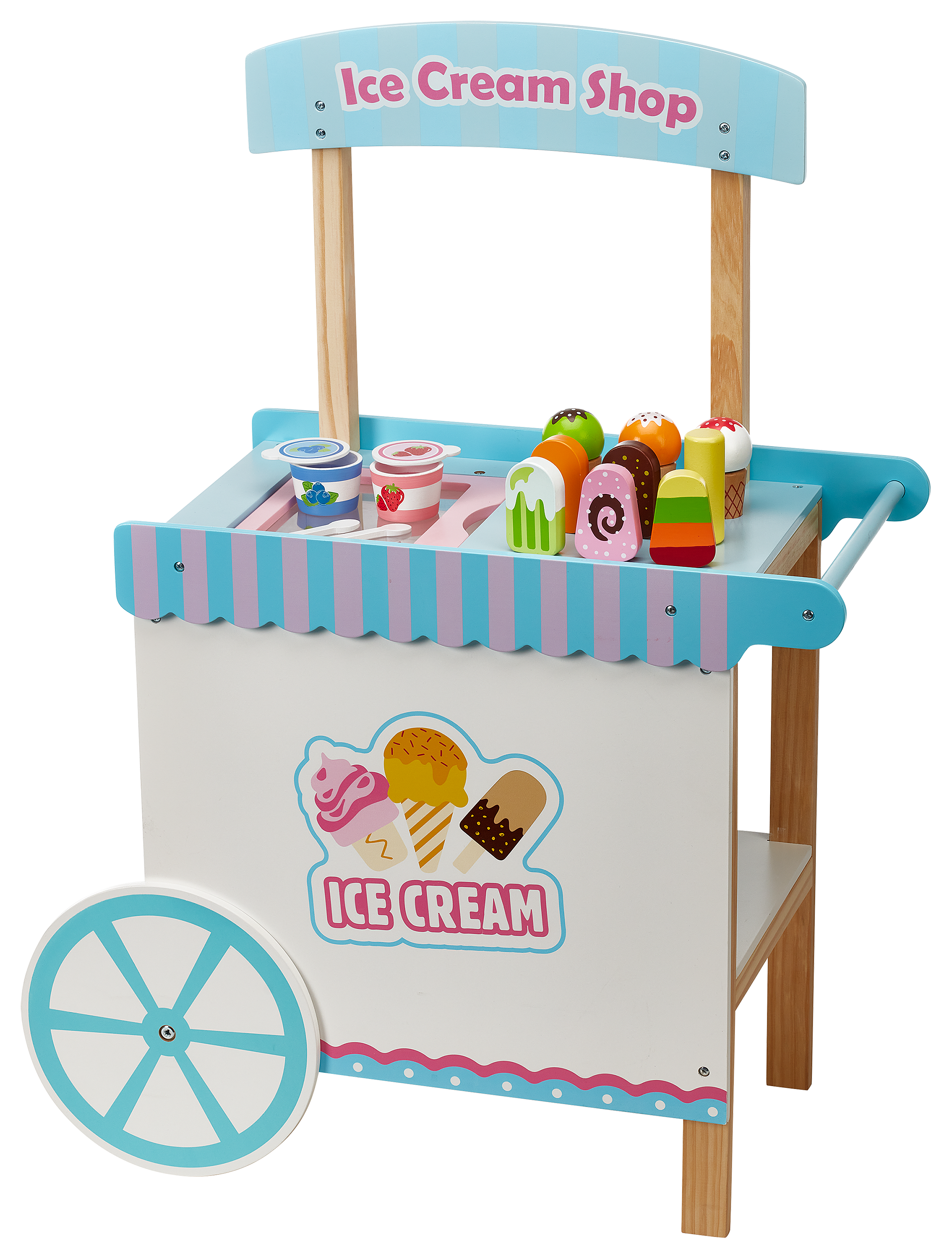 Bass Pro Shops Wooden Ice Cream Cart Set for Kids