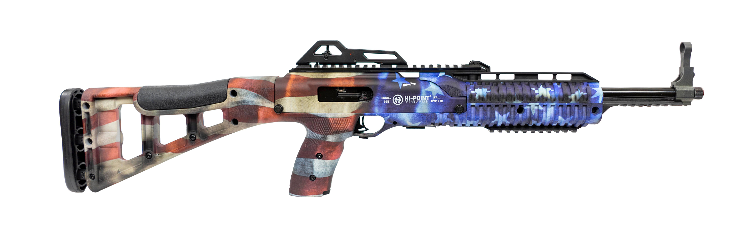 HiPoint 9TS Carbine SemiAuto Rifle in American Flag Finish