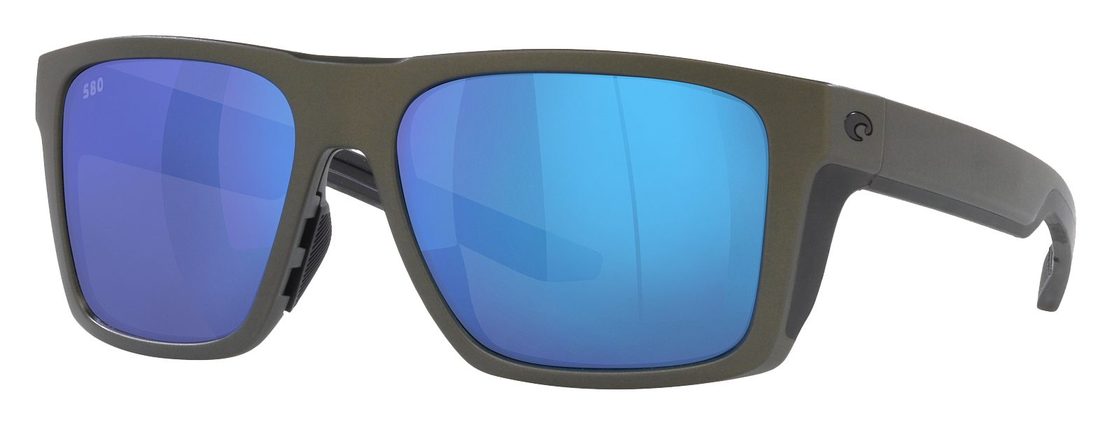 Costa Del Mar Lido 580G Glass Polarized Sunglasses - Steel Gray Metallic/Blue Mirror - Large