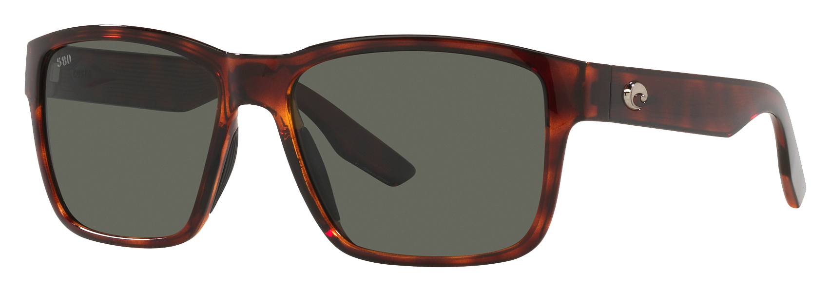 Costa Del Mar Paunch 580G Glass Polarized Sunglasses - Tortoise/Gray - Large