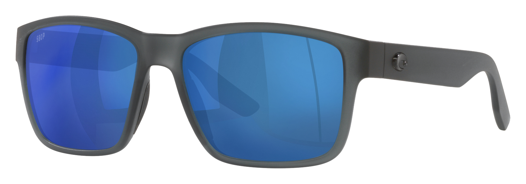 Costa Del Mar Paunch 580P Polarized Sunglasses - Blue Mirror/Matte Smoke Crystal - Large