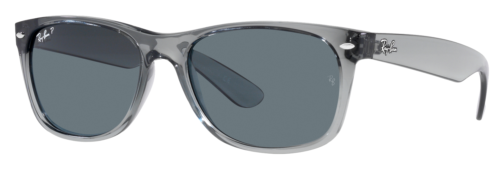 Ray-Ban New Wayfarer Classic RB2132 Glass Polarized Sunglasses - Transparen