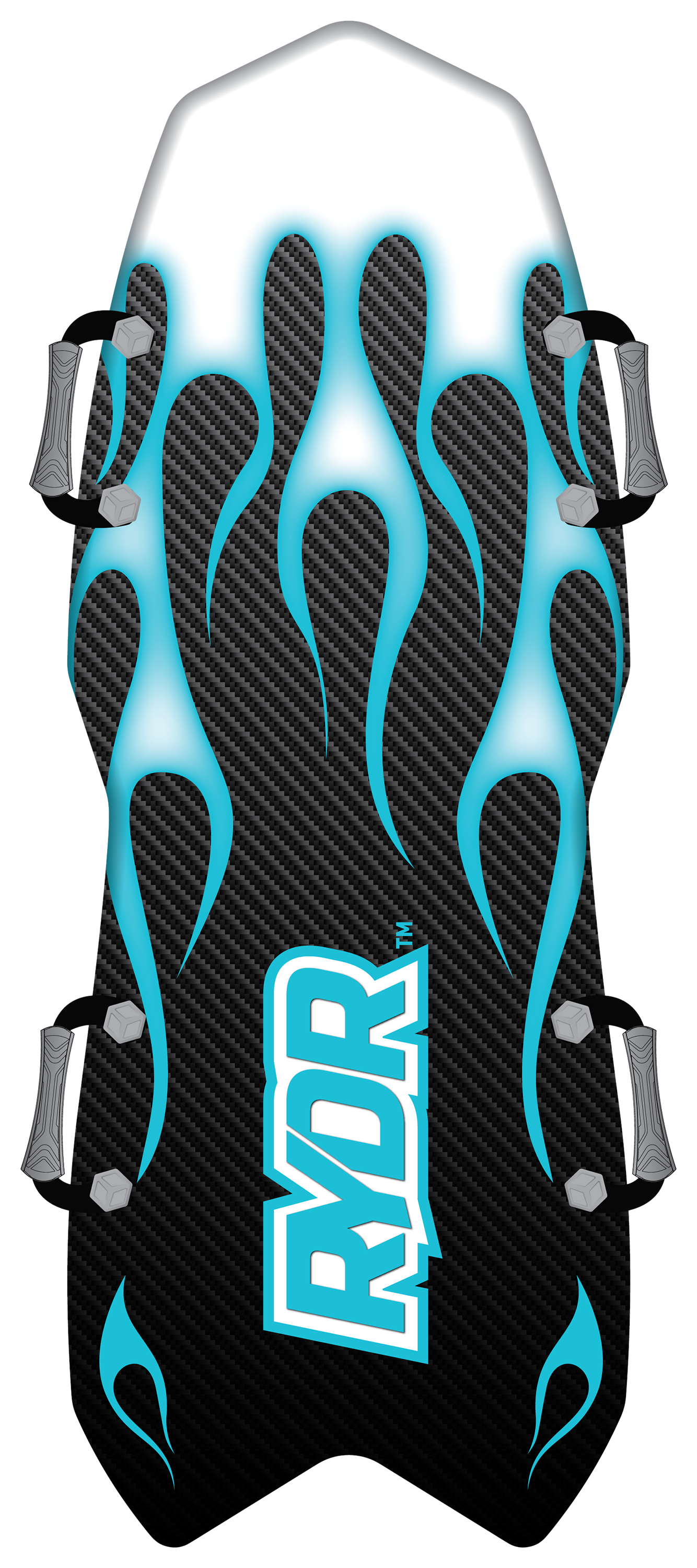 Image of Rydr 52'' Classic Snow Sled - Flame Blue