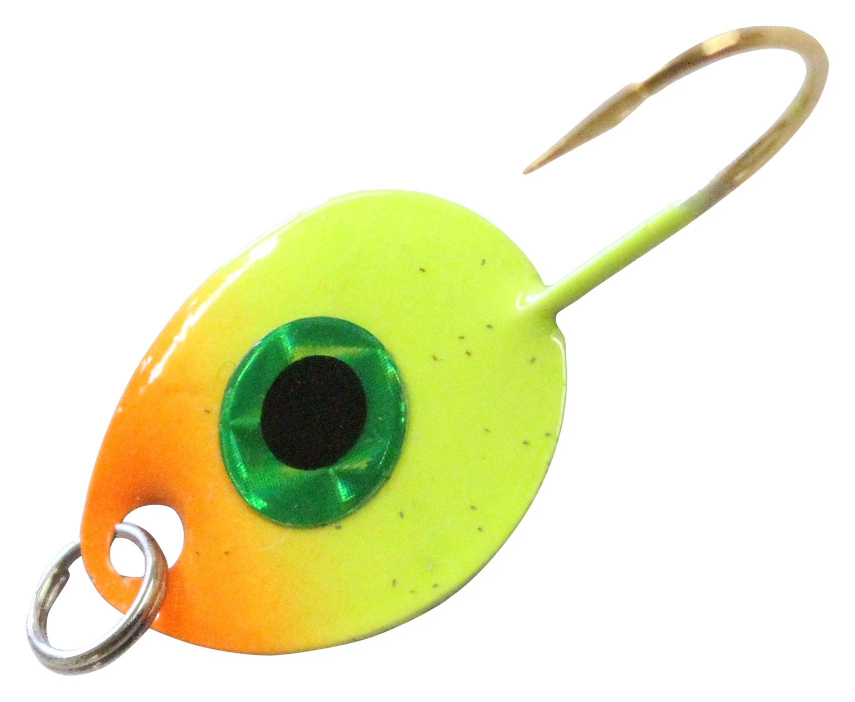 JB Lures Gem-N-Eye Gold Back Jig - #6 1/16 oz. - Chartreuse/Orange
