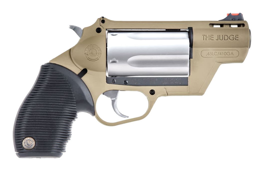 Taurus Judge Public Defender Polymer Double-Action Revolver - Flat Dark Earth/Silver - Taurus