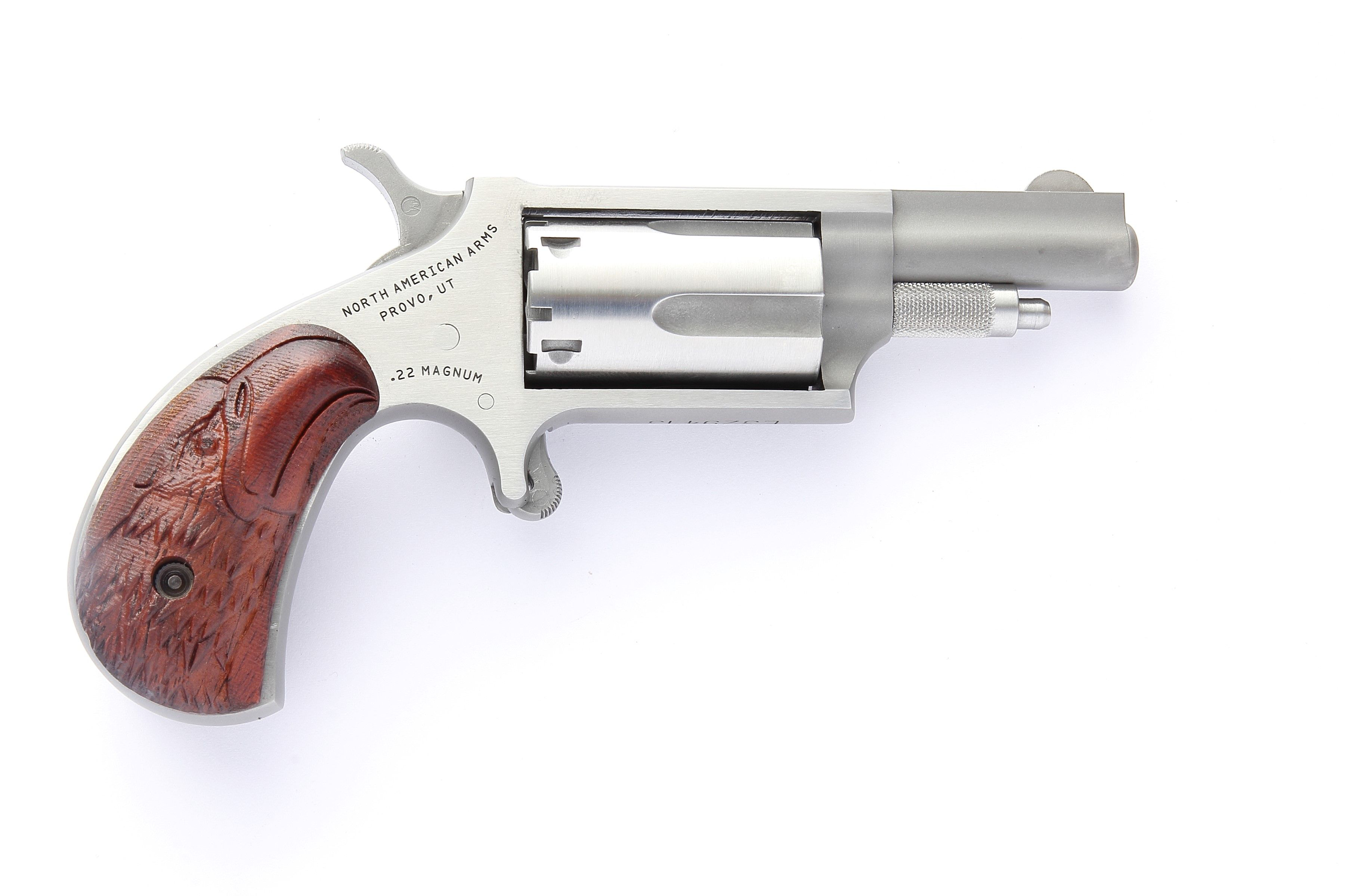 North American Arms Convertible Rimfire Mini-Revolver with Eagle Head Grip - North American Arms