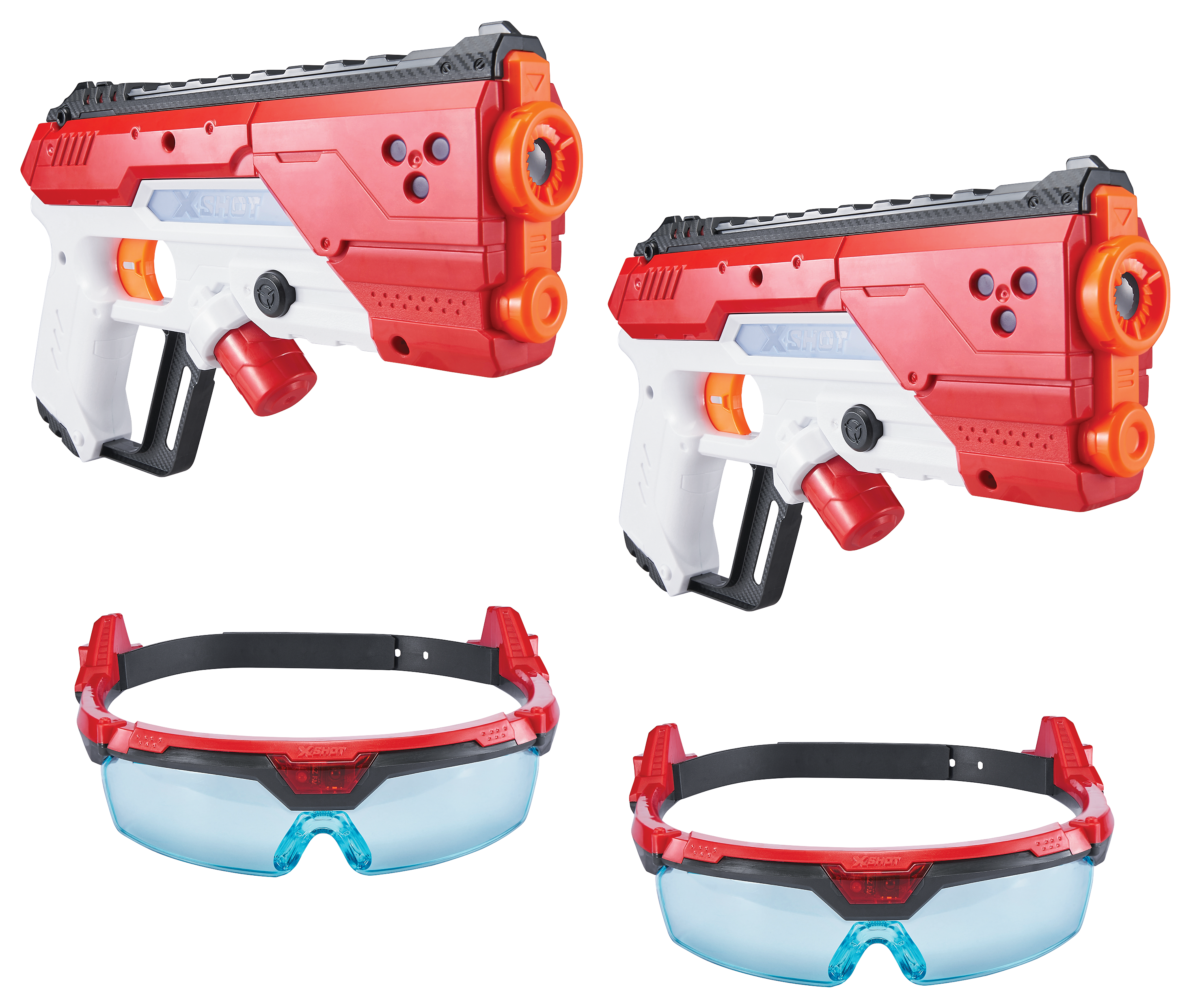 ZURU X-Shot Laser360° Double Blasters with Goggles Blaster Combo Pack