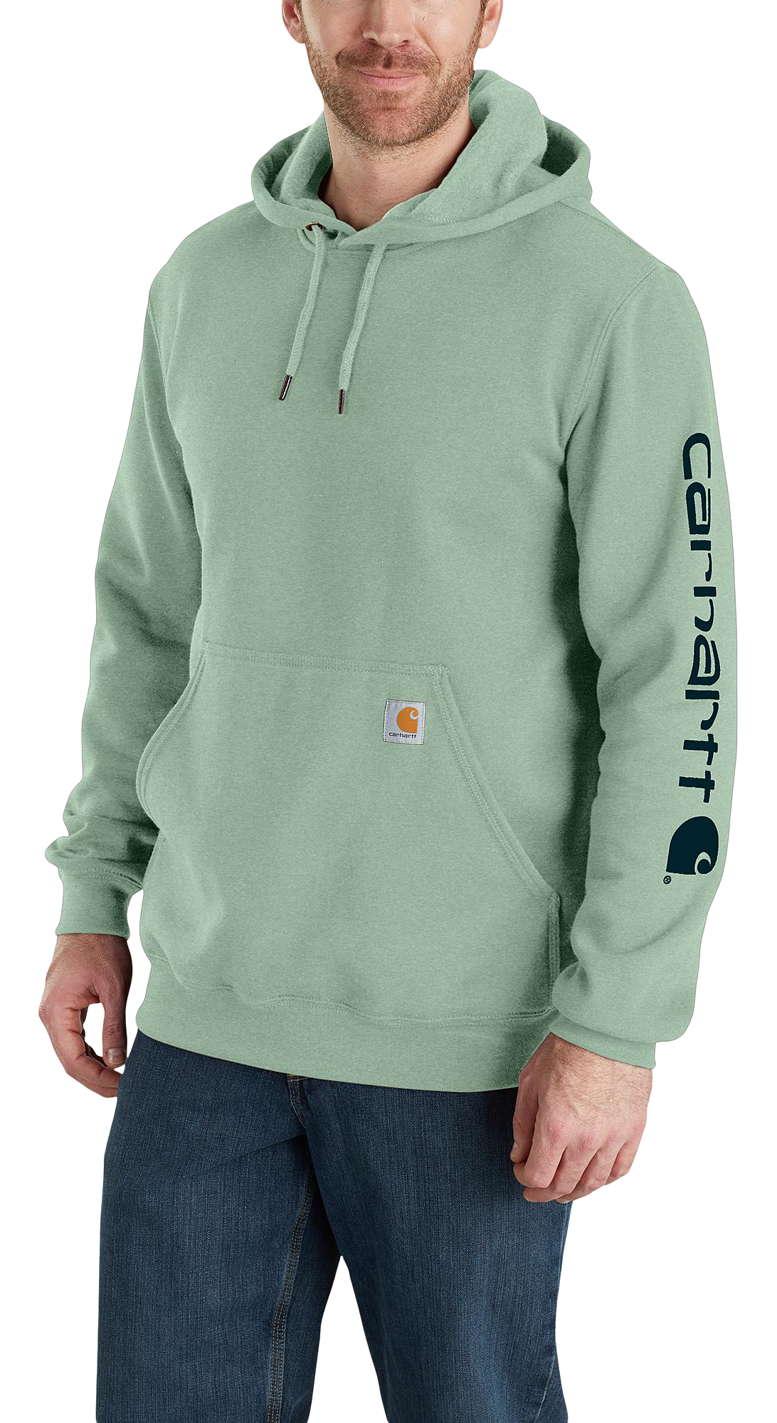 Carhartt Loose-Fit Midweight Logo Hoodie for Men