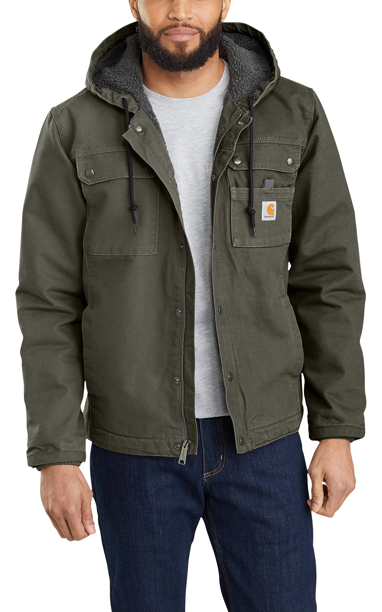Image of Carhartt Bartlett Jacket for Men - Moss