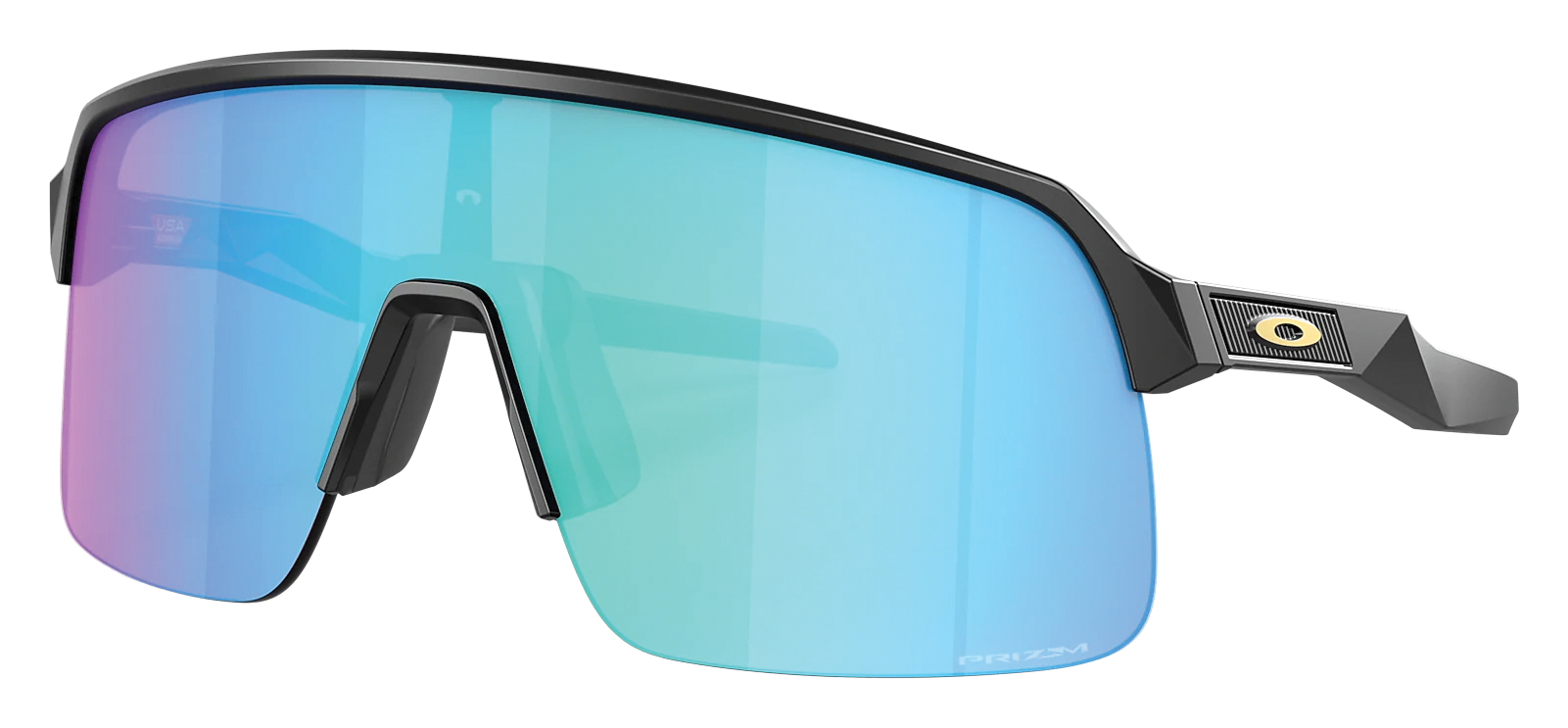 Image of Oakley Sutro Lite OO9463 Prizm Grey Sunglasses - Matte Black/Prizm Sapphire - Medium