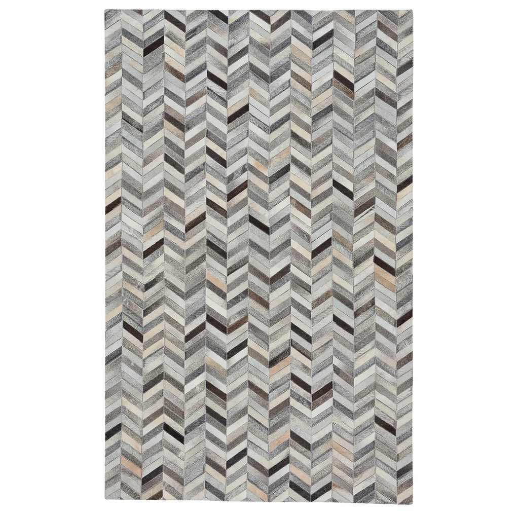 Image of Capel Butte Collection Arrowhead Leather Rectangular Area Rug