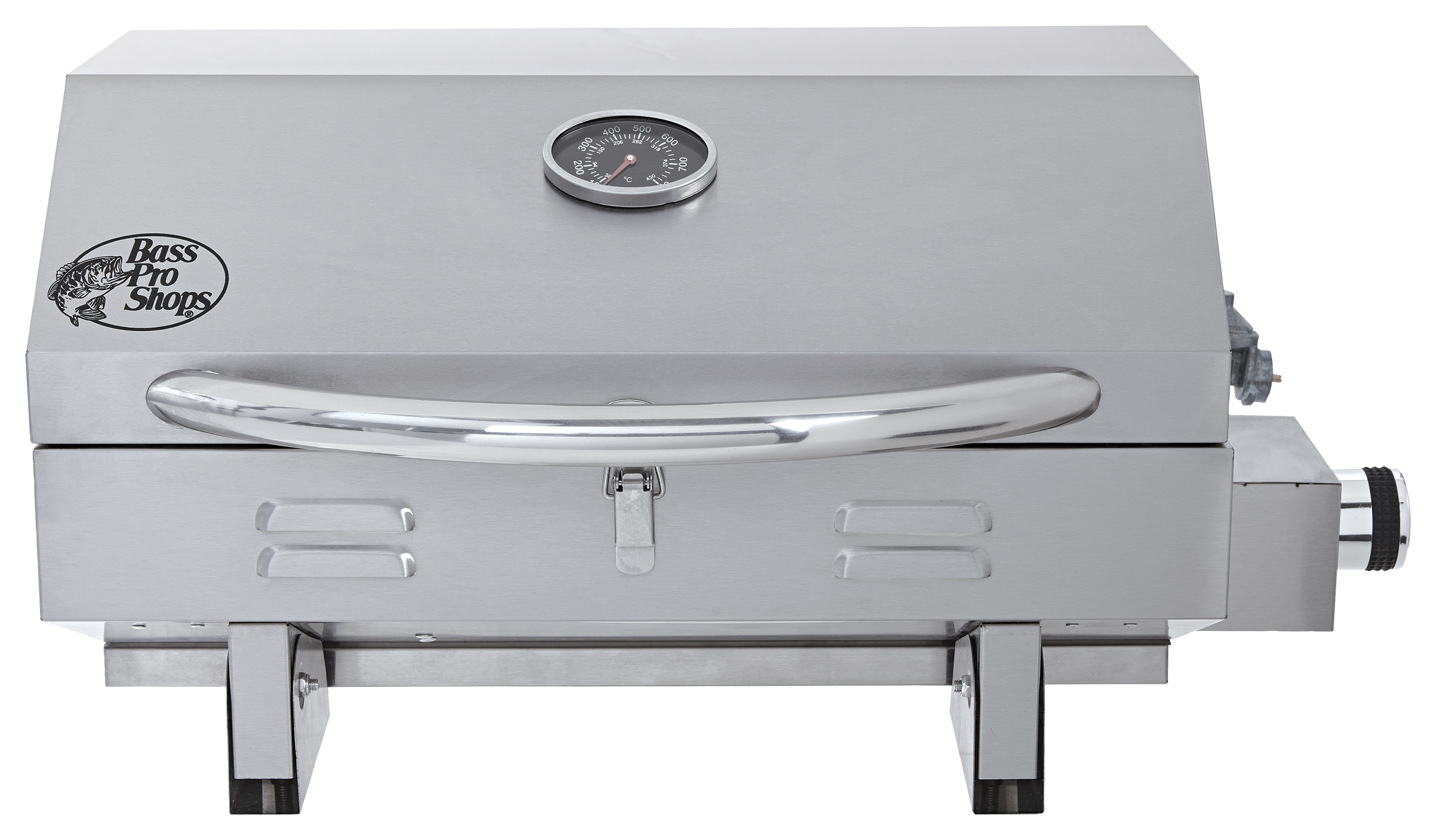 BASS PRO SHOPS Stainless Steel Rail-Mount Propane Grill
