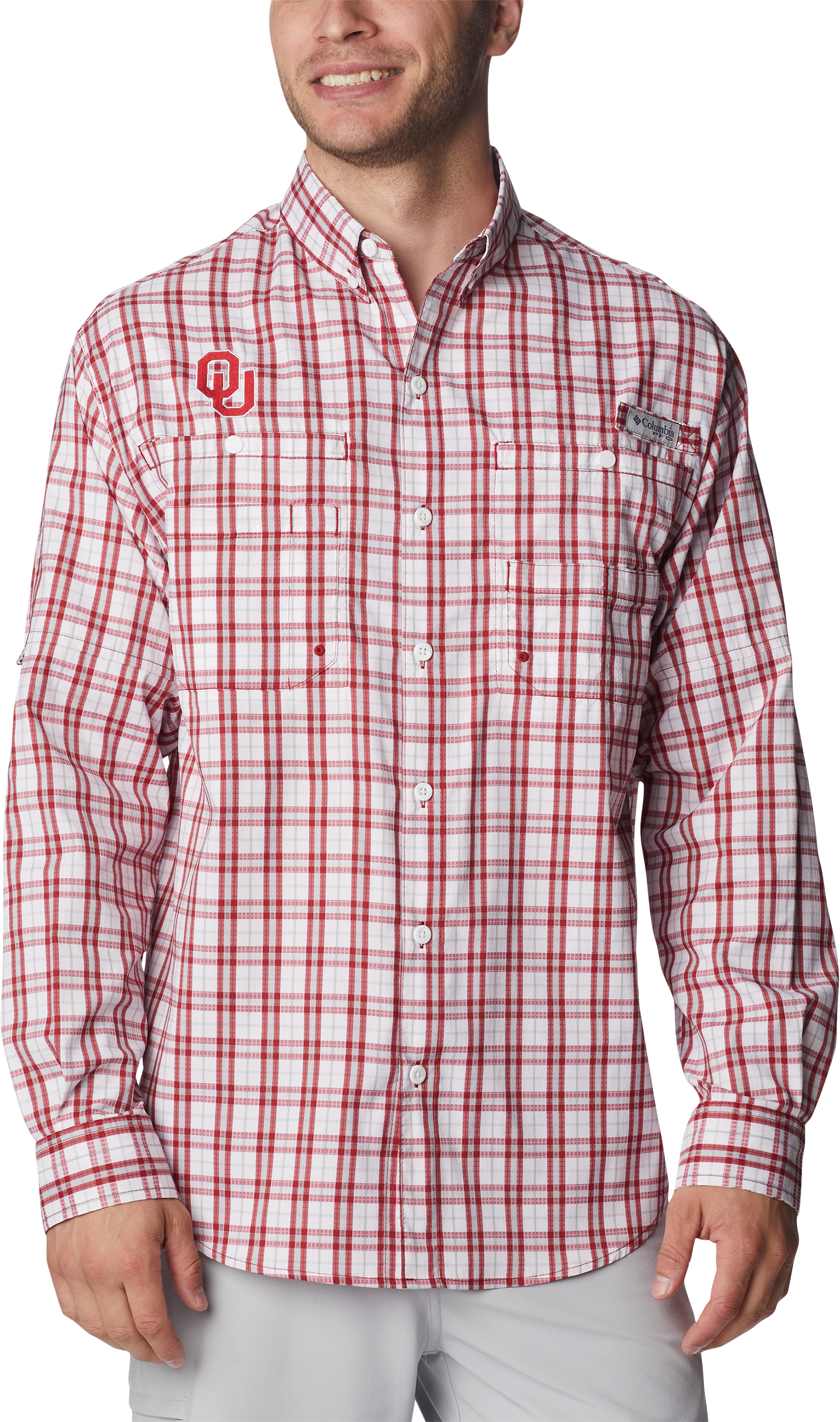 Columbia Collegiate Super Tamiami Long-Sleeve Shirt for Men - University of