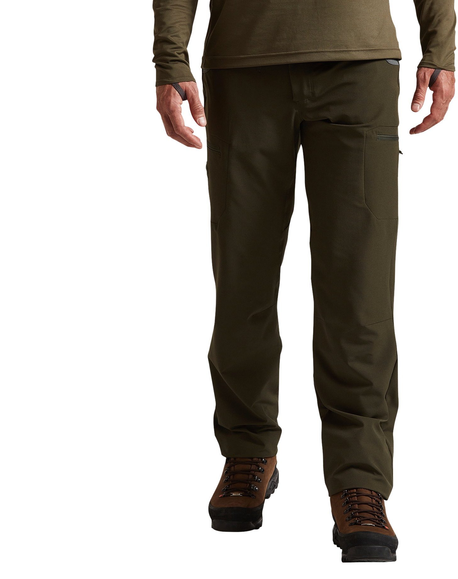 Image of Sitka Solids Traverse Pants for Men - Deep Lichen - 32