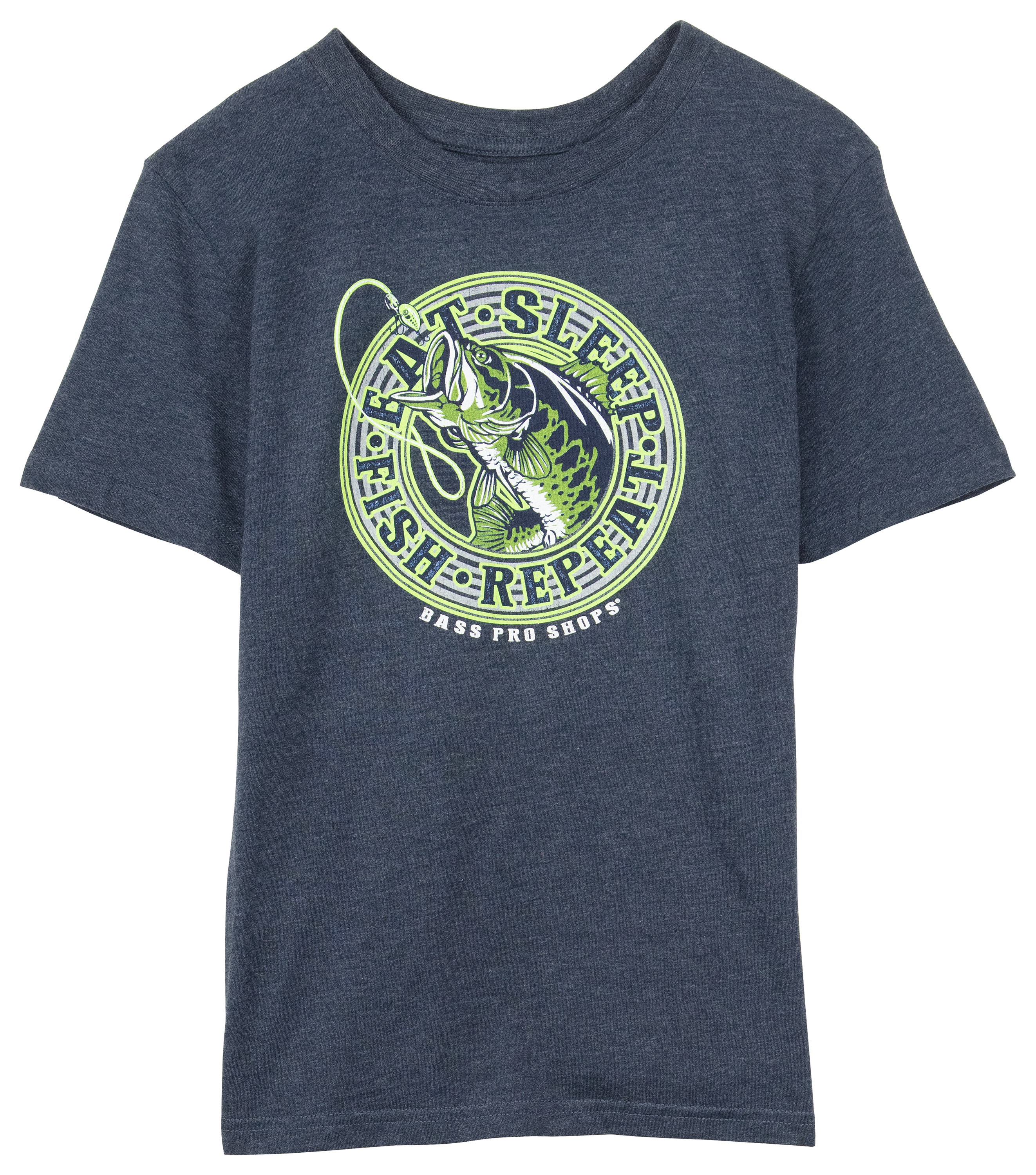 BASS PRO SHOPS Eat Sleep Fish Repeat Short-Sleeve T-Shirt for Kids