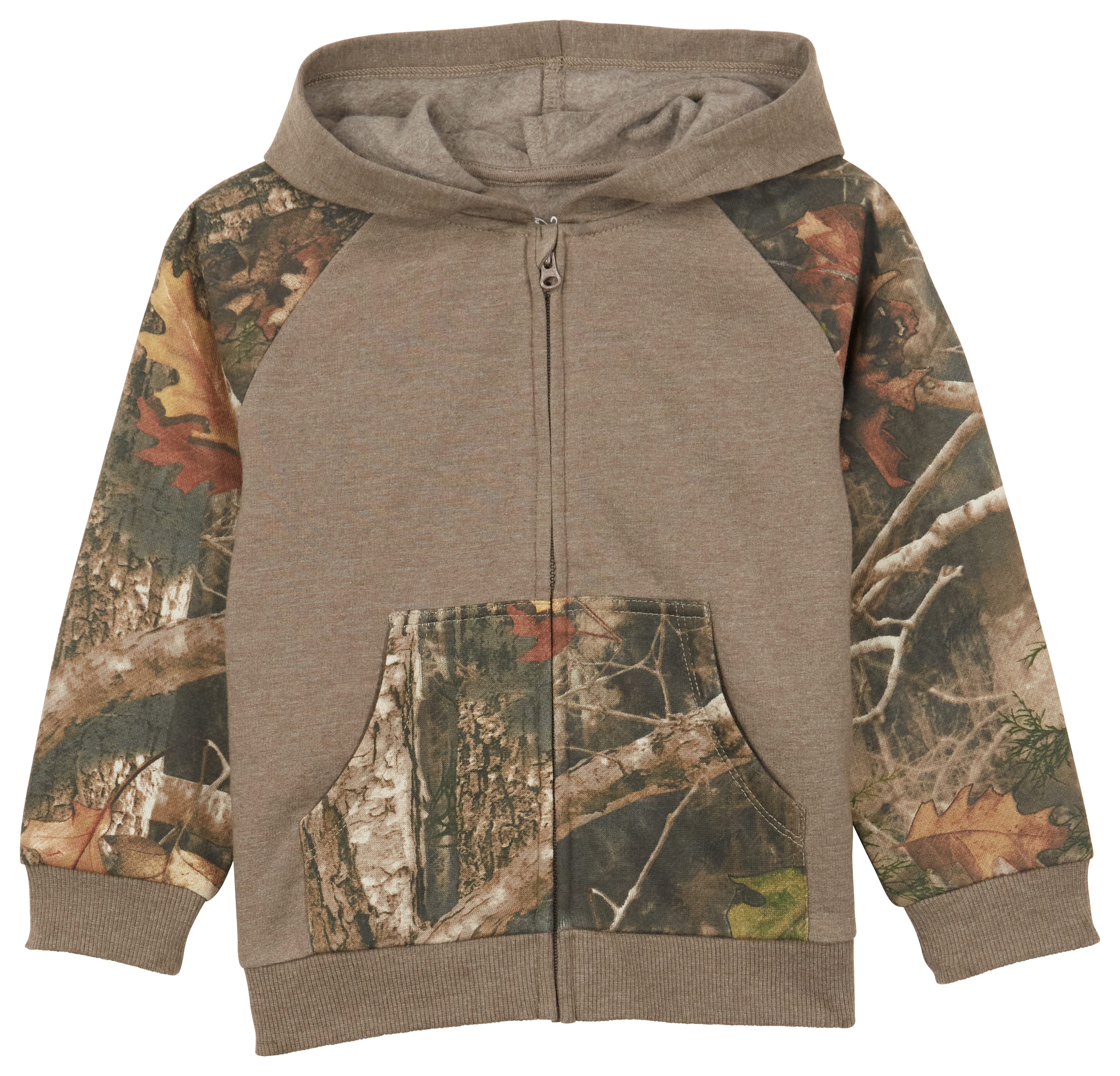 Image of Bass Pro Shops Camo Accent Full-Zip Long-Sleeve Hoodie for Babies - TrueTimber Kanati - 3 Months