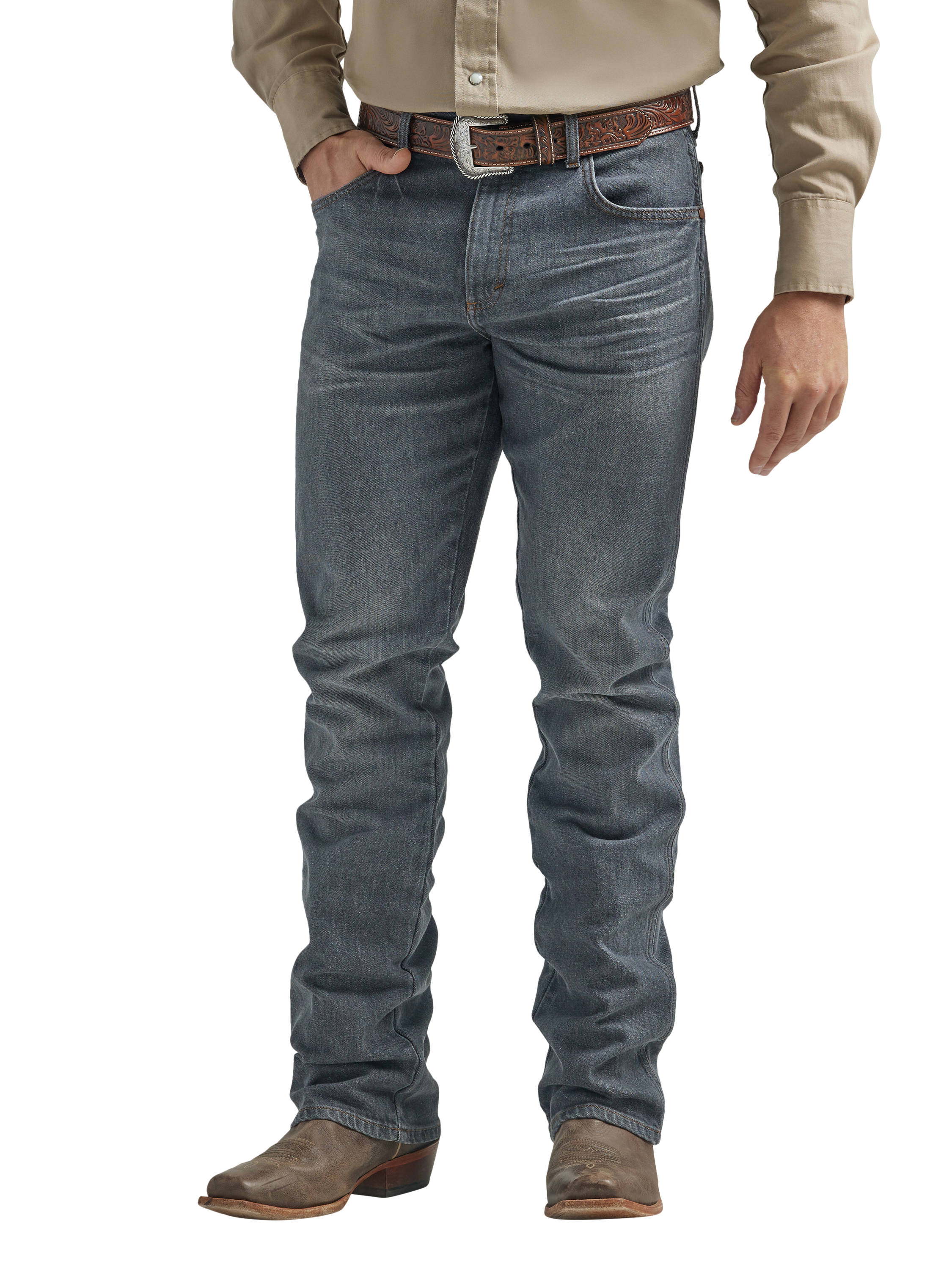 Image of Wrangler Retro Slim-Fit Bootcut Jeans for Men - Clopton - 36x30