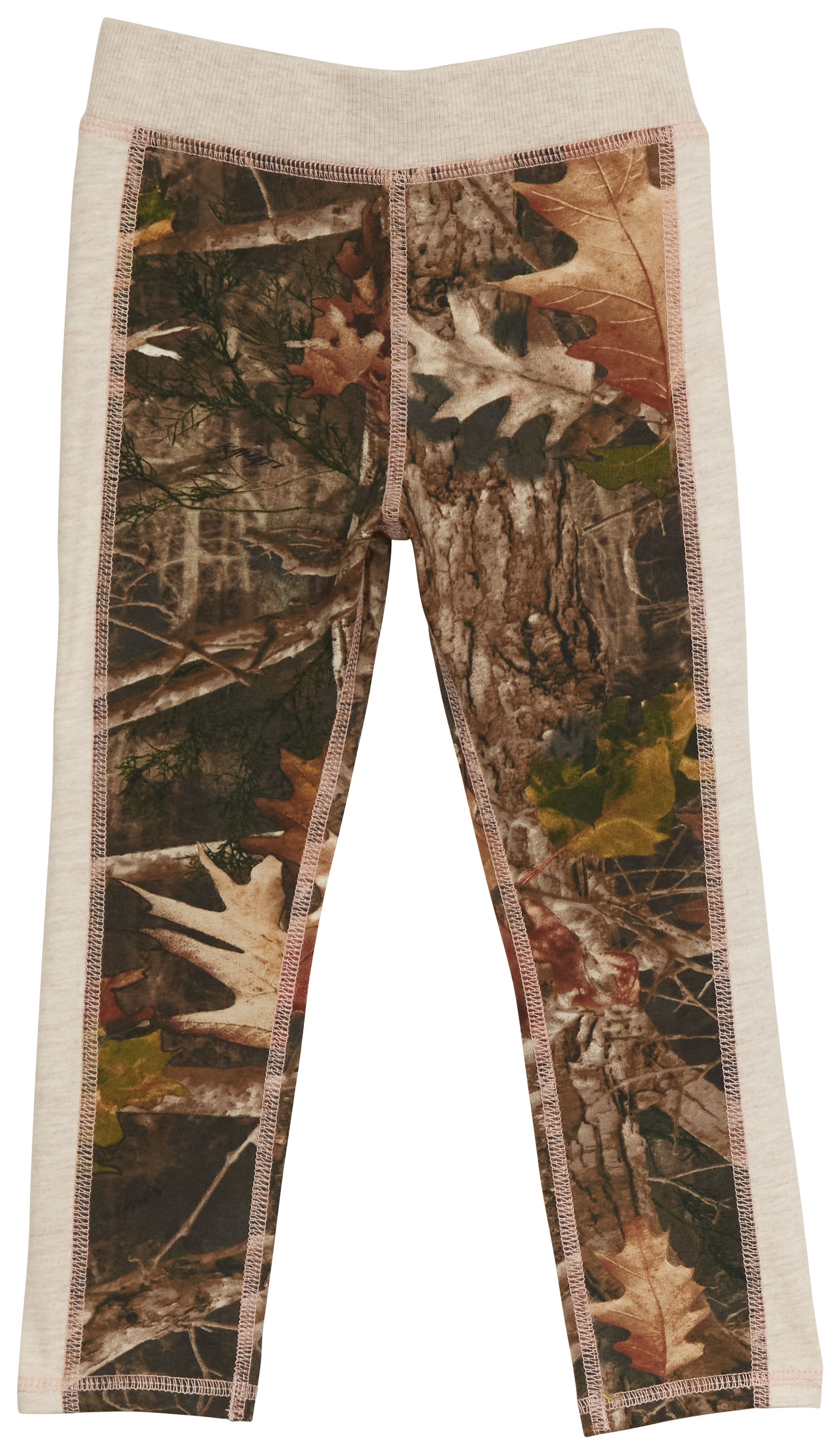 Bass Pro Shops Leggings for Toddlers - Oatmeal Heather/TrueTimber Kanati - 