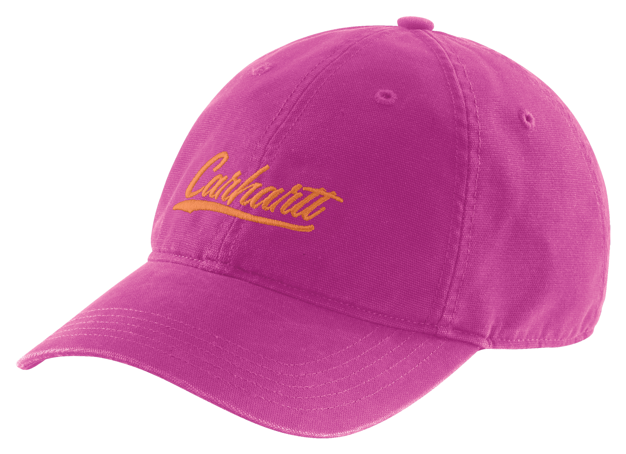 Carhartt Canvas Script Logo Cap for Ladies - Magenta Agate
