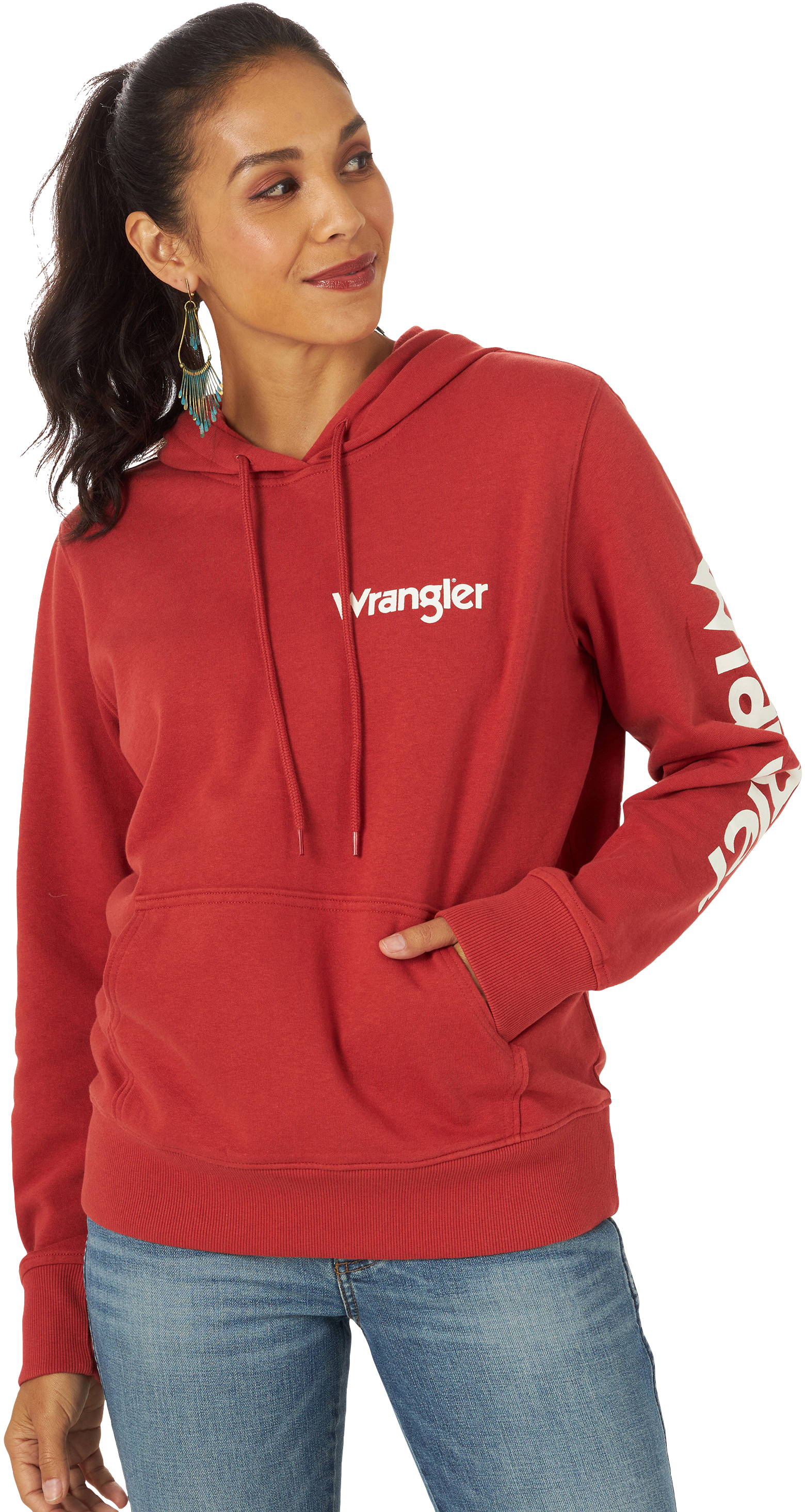 Wrangler Retro Americana Long-Sleeve Hoodie for Ladies                                                                          