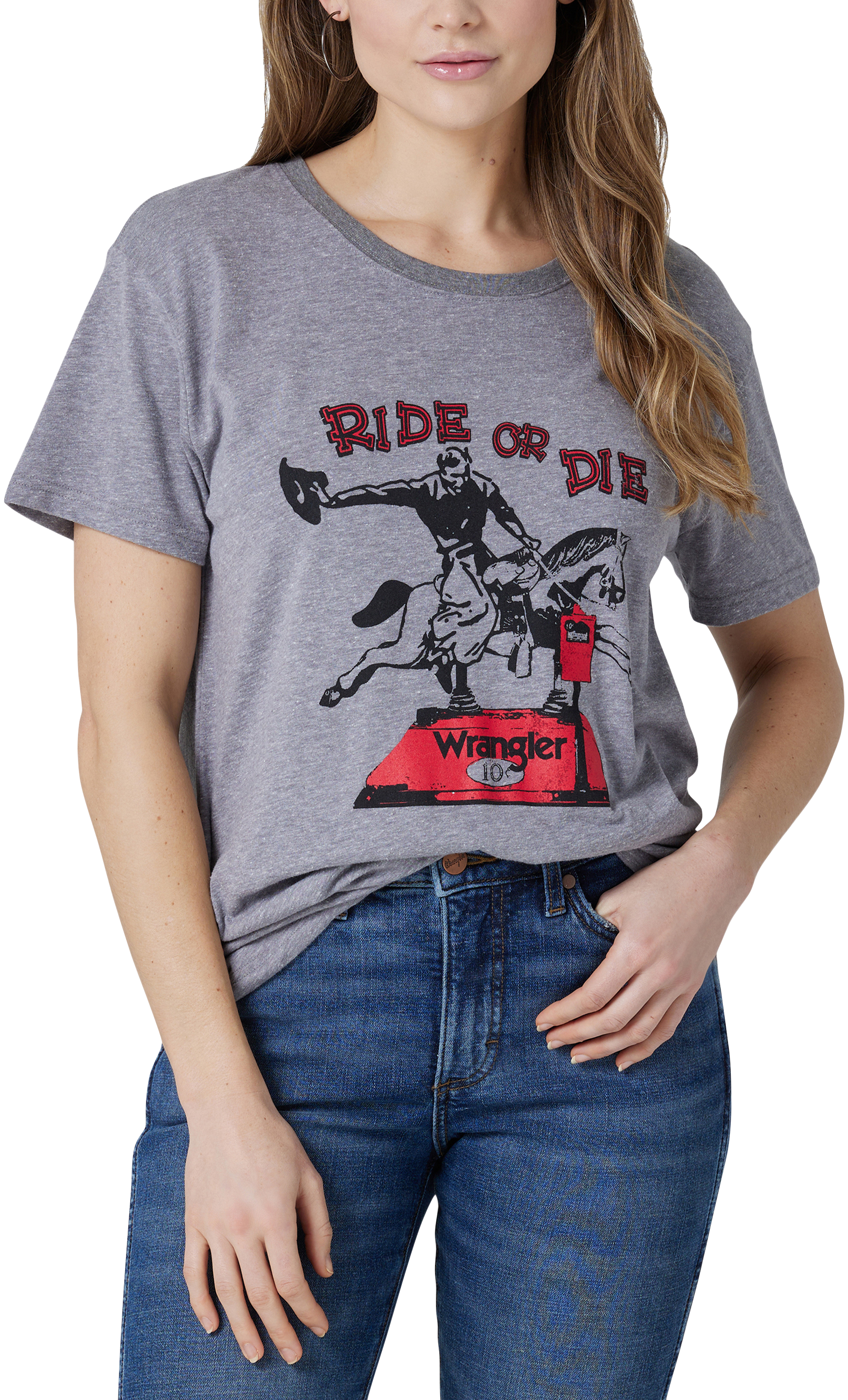 WRANGLER Retro Ride or Die Graphic Short-Sleeve Shirt for Ladies