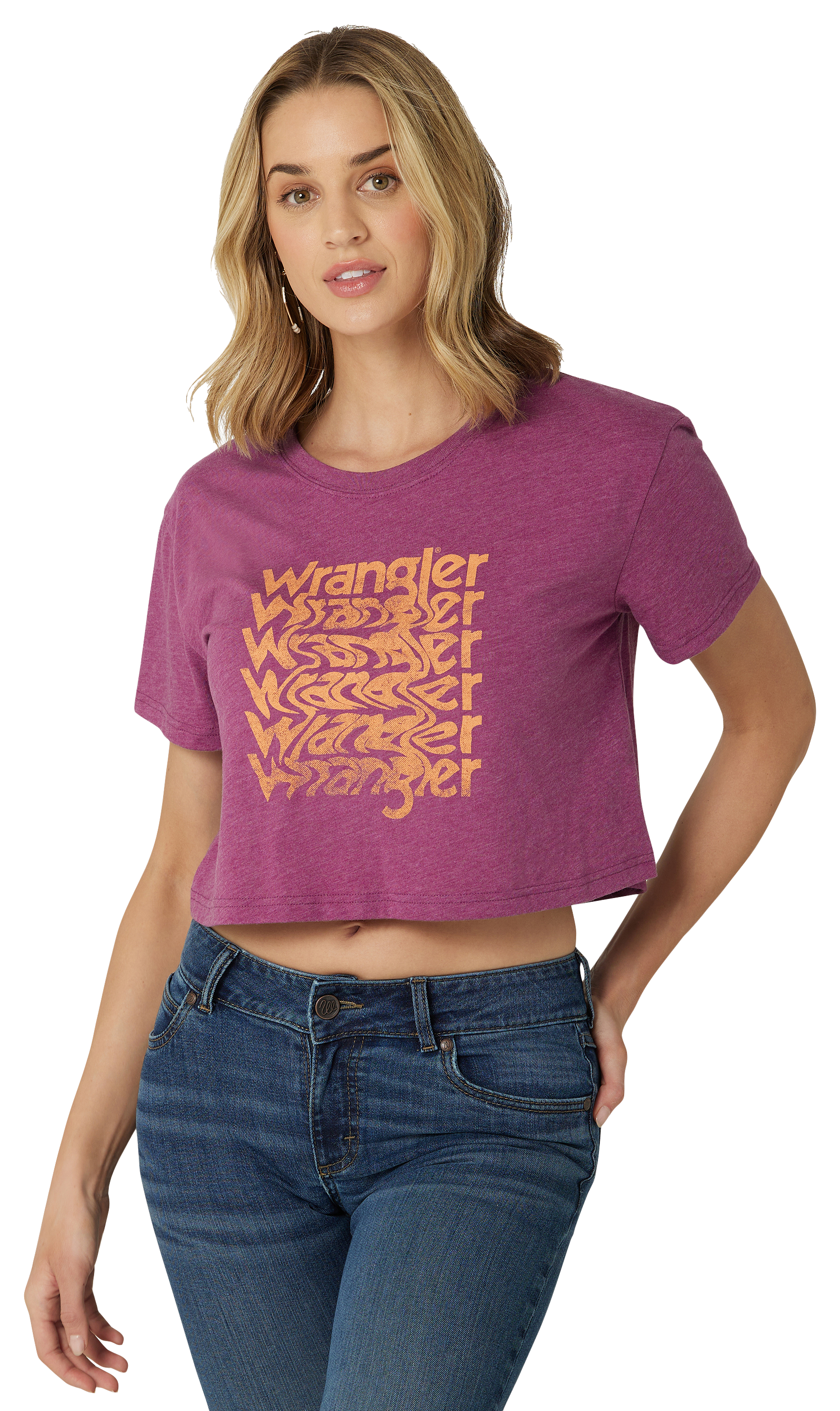 WRANGLER Retro Cropped Short-Sleeve Shirt for Ladies