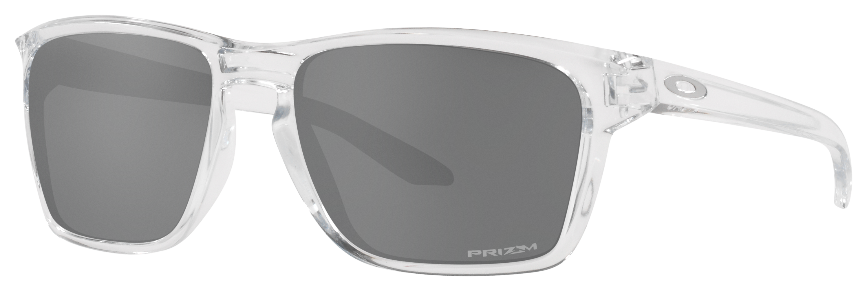 Image of Oakley Sylas OO9448 Prizm Grey Sunglasses - Polished Clear/Prizm Black - Medium