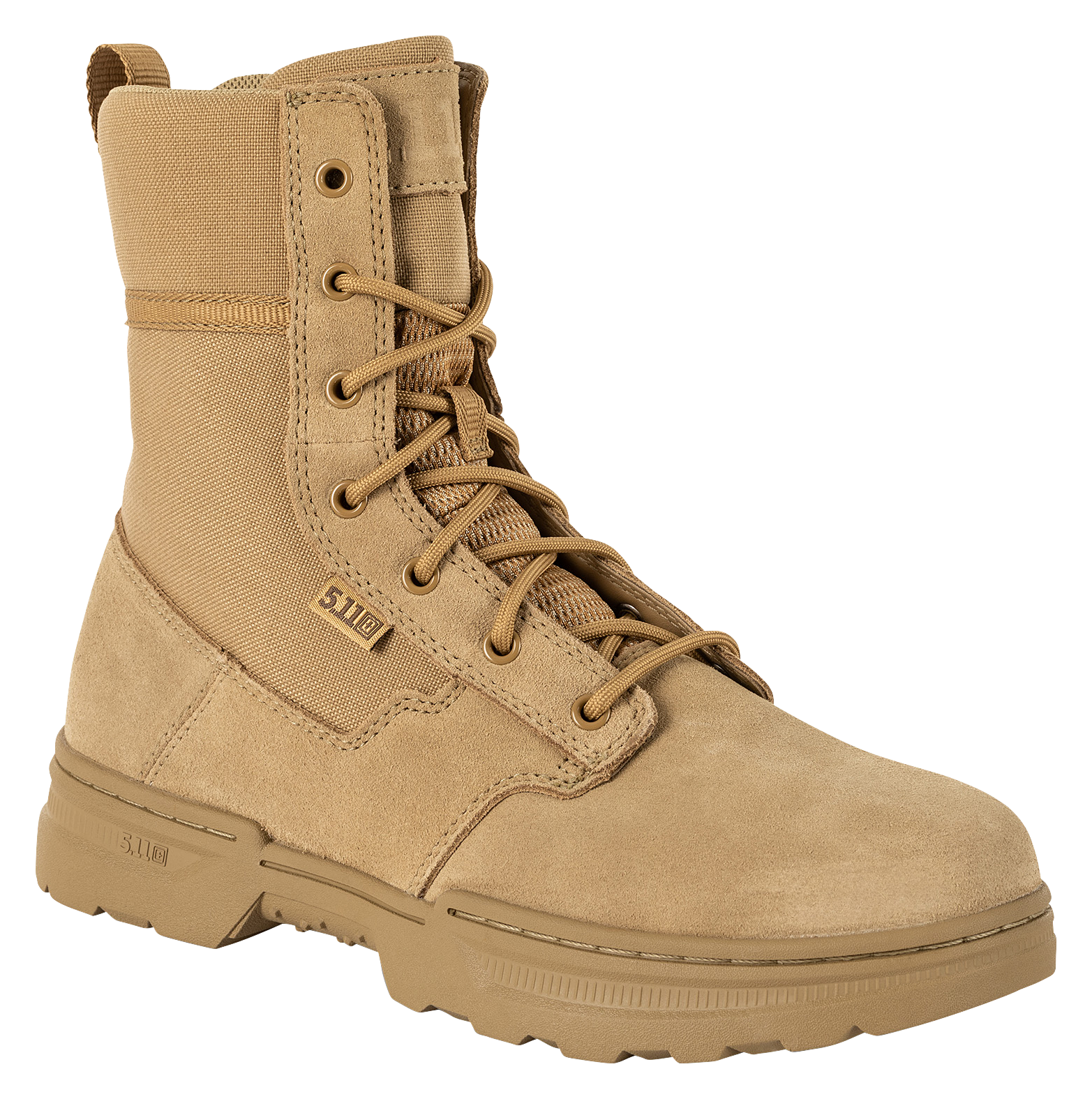 Image of 5.11 Tactical Speed 4.0 ARID Side Zip Tactical Duty Boots for Men - Tan