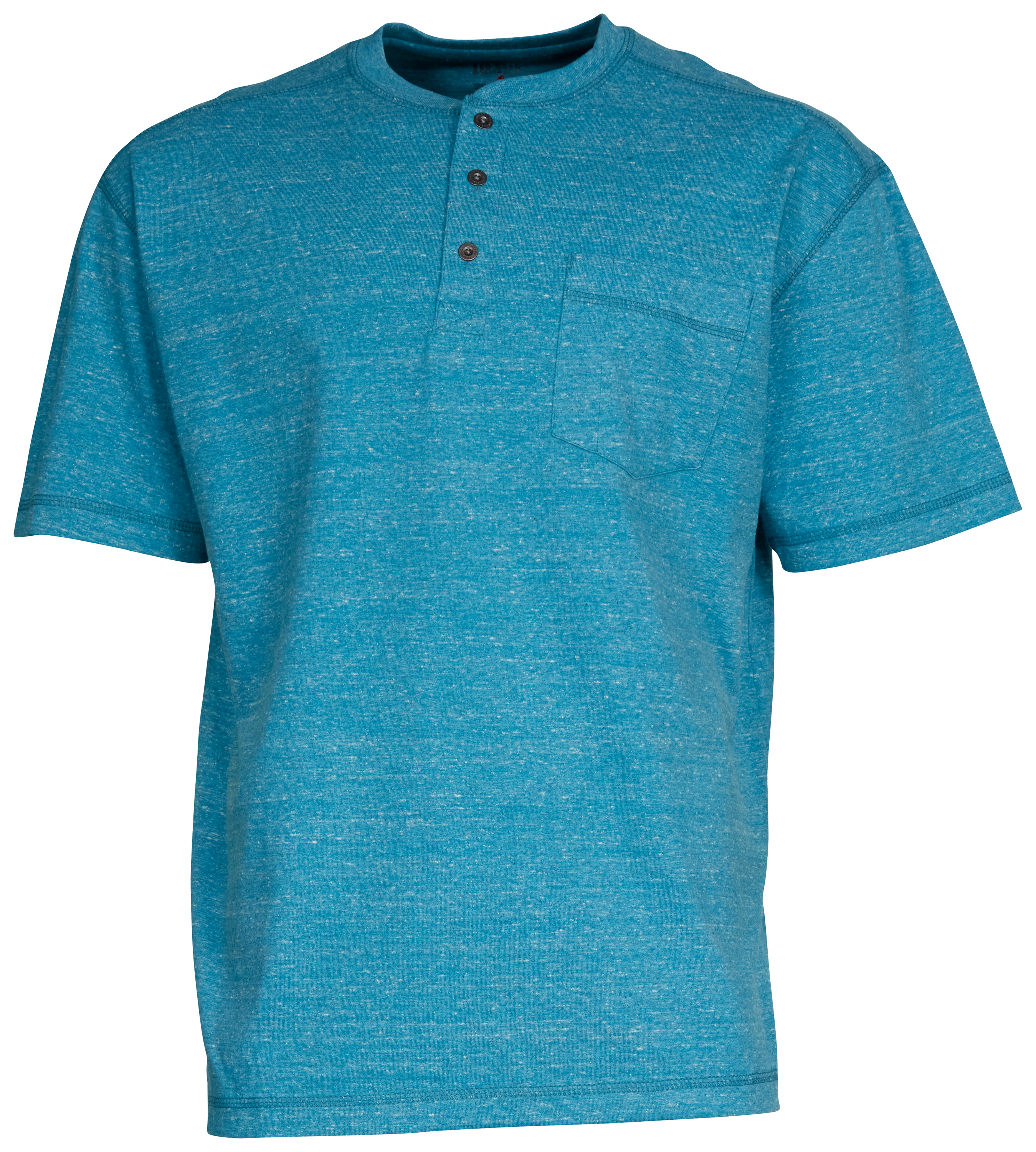 RedHead Stone Ridge Short-Sleeve Henley for Men - Crystal Blue - M